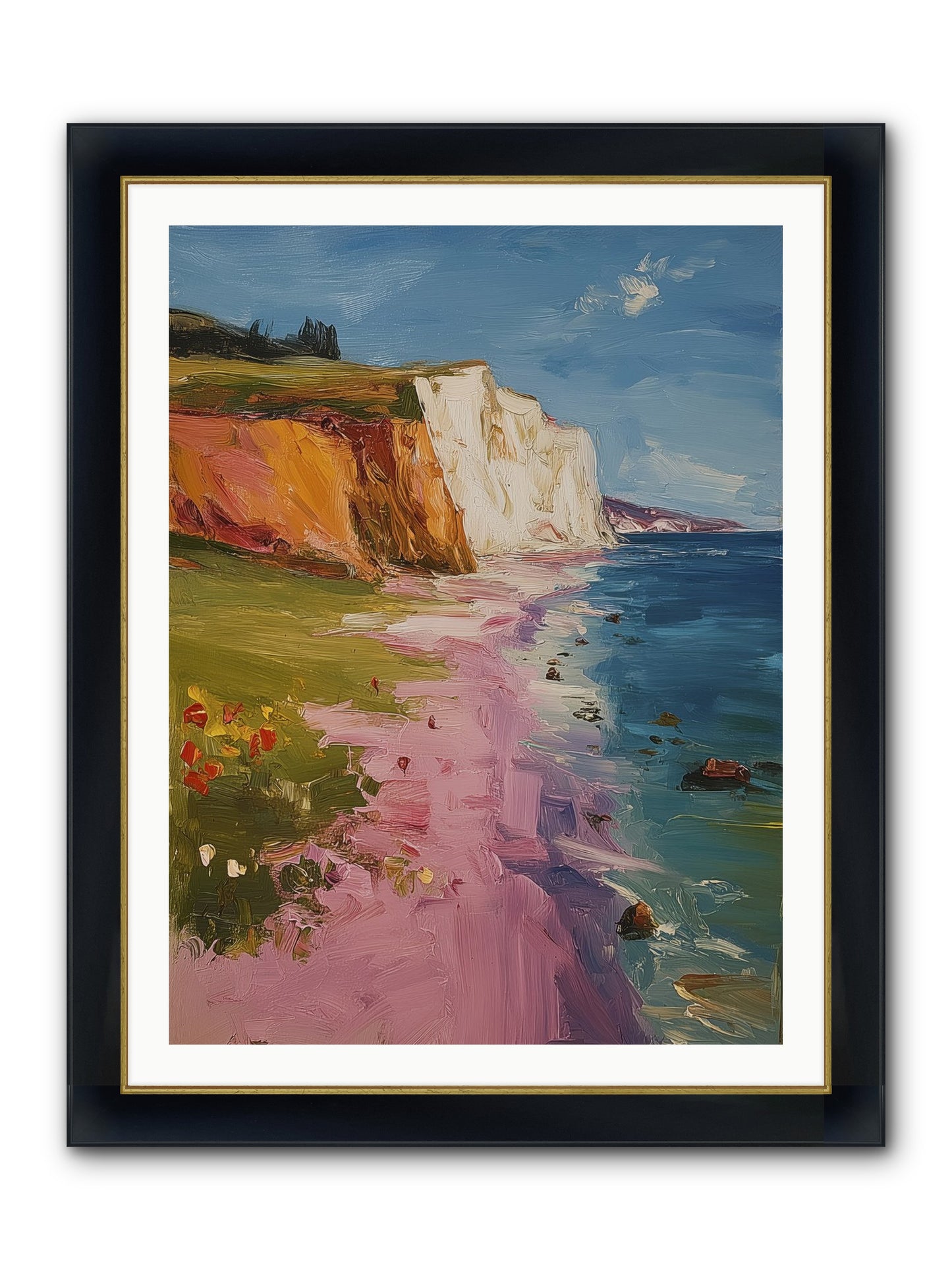 Secret Sanctuary Framed Print - Wide Black w/Gold 30x40
