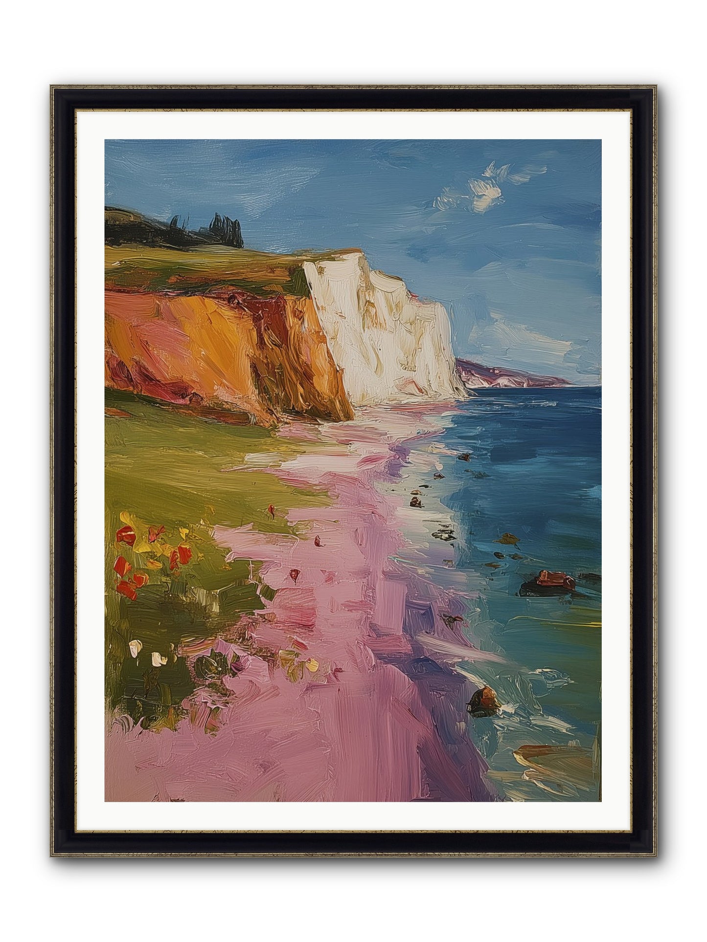 Secret Sanctuary Framed Print - Black & Gold 36x48
