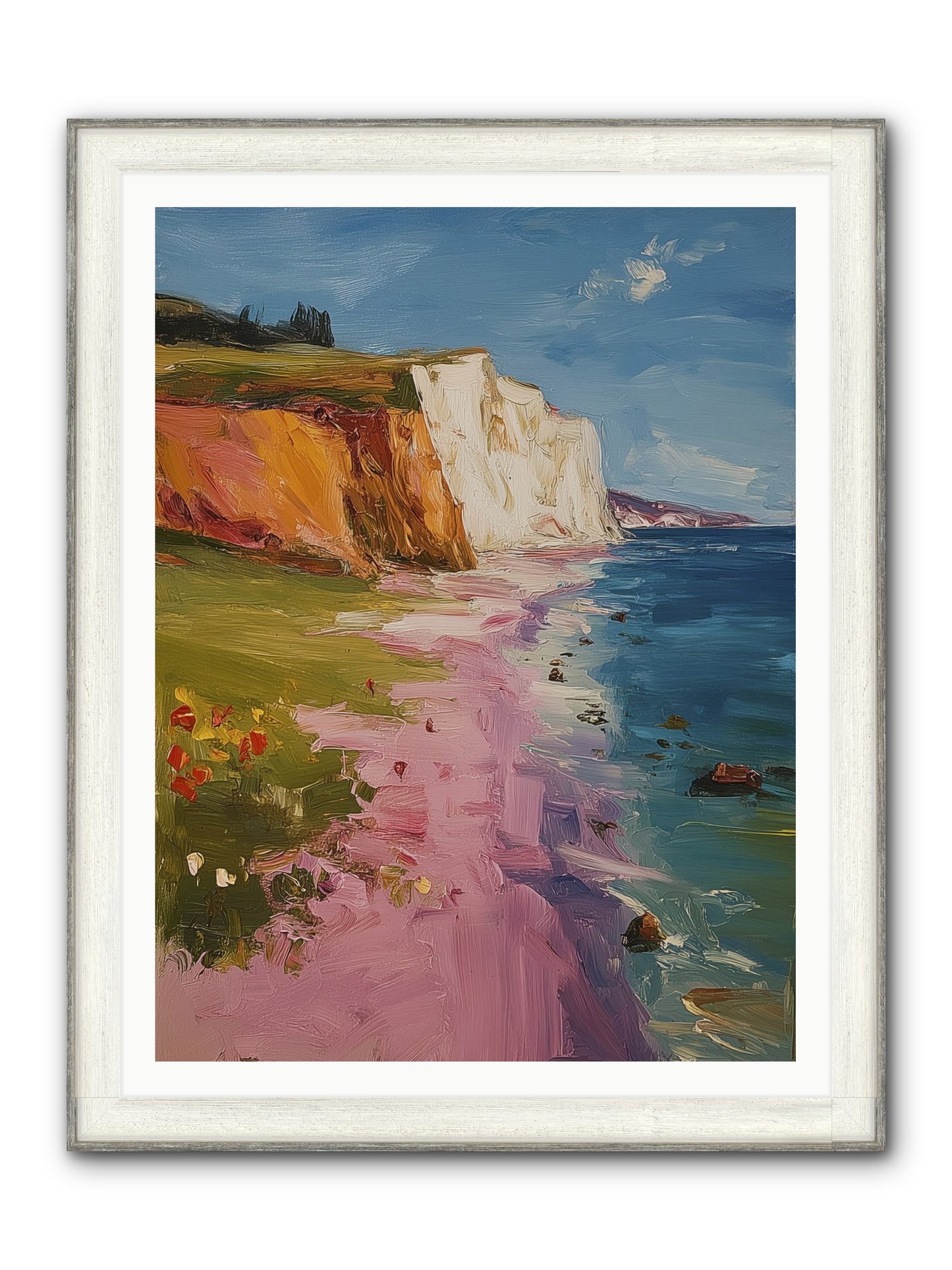 Secret Sanctuary Framed Print - Driftwood White 36x48