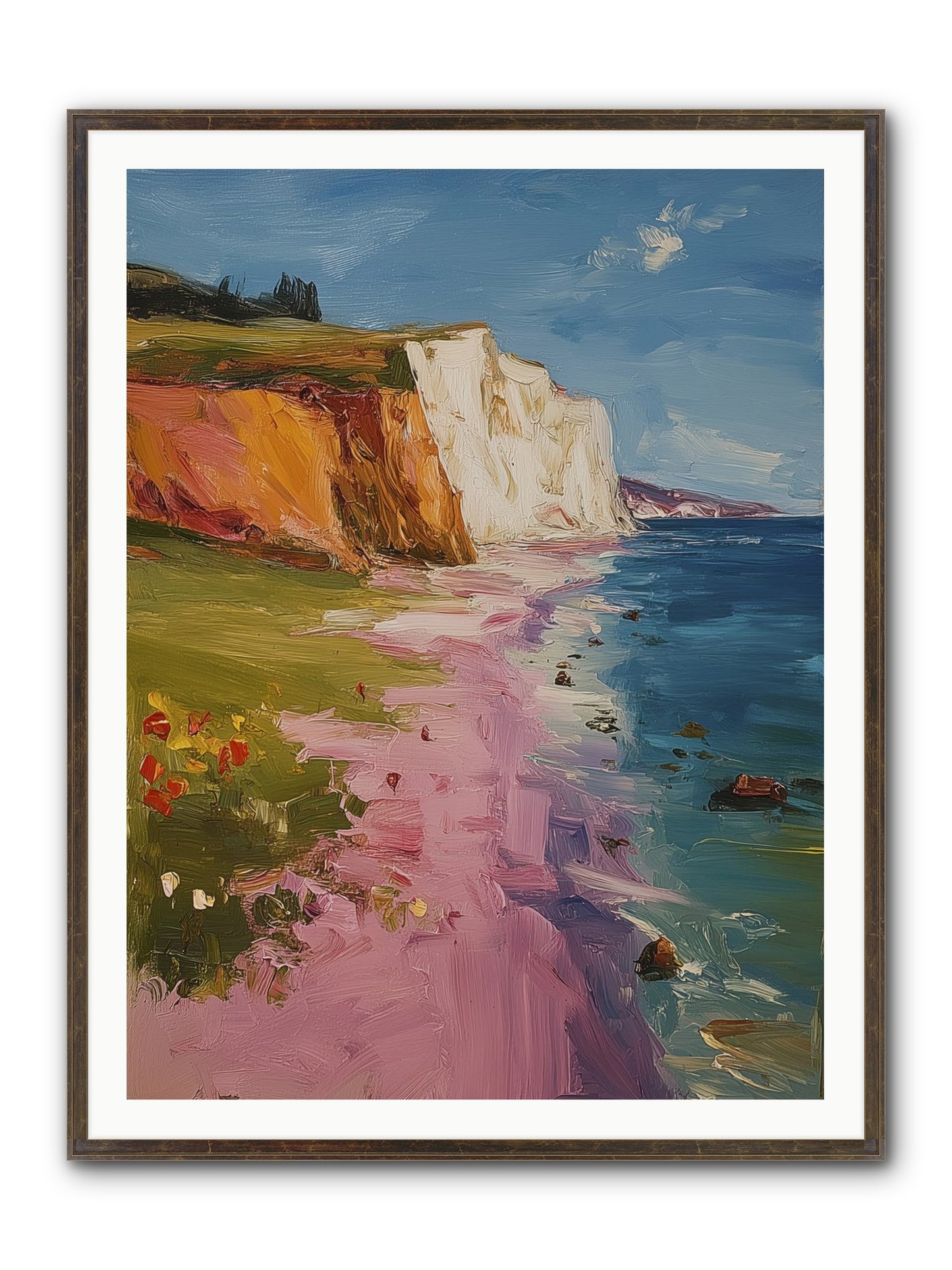 Secret Sanctuary Framed Print - Slimwoods Black/Gold 36x48