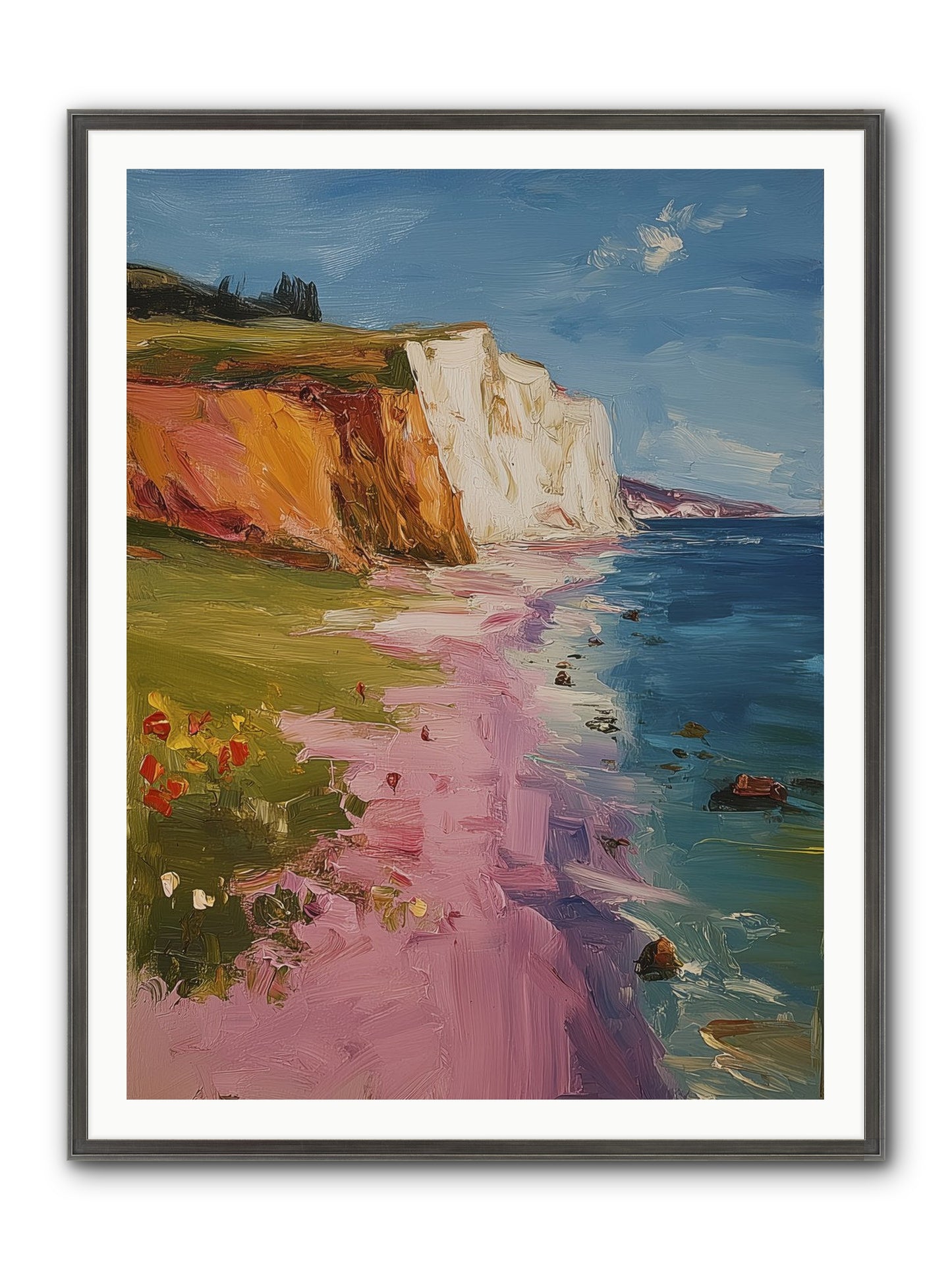 Secret Sanctuary Framed Print - Slimwoods Black/Silver 36x48