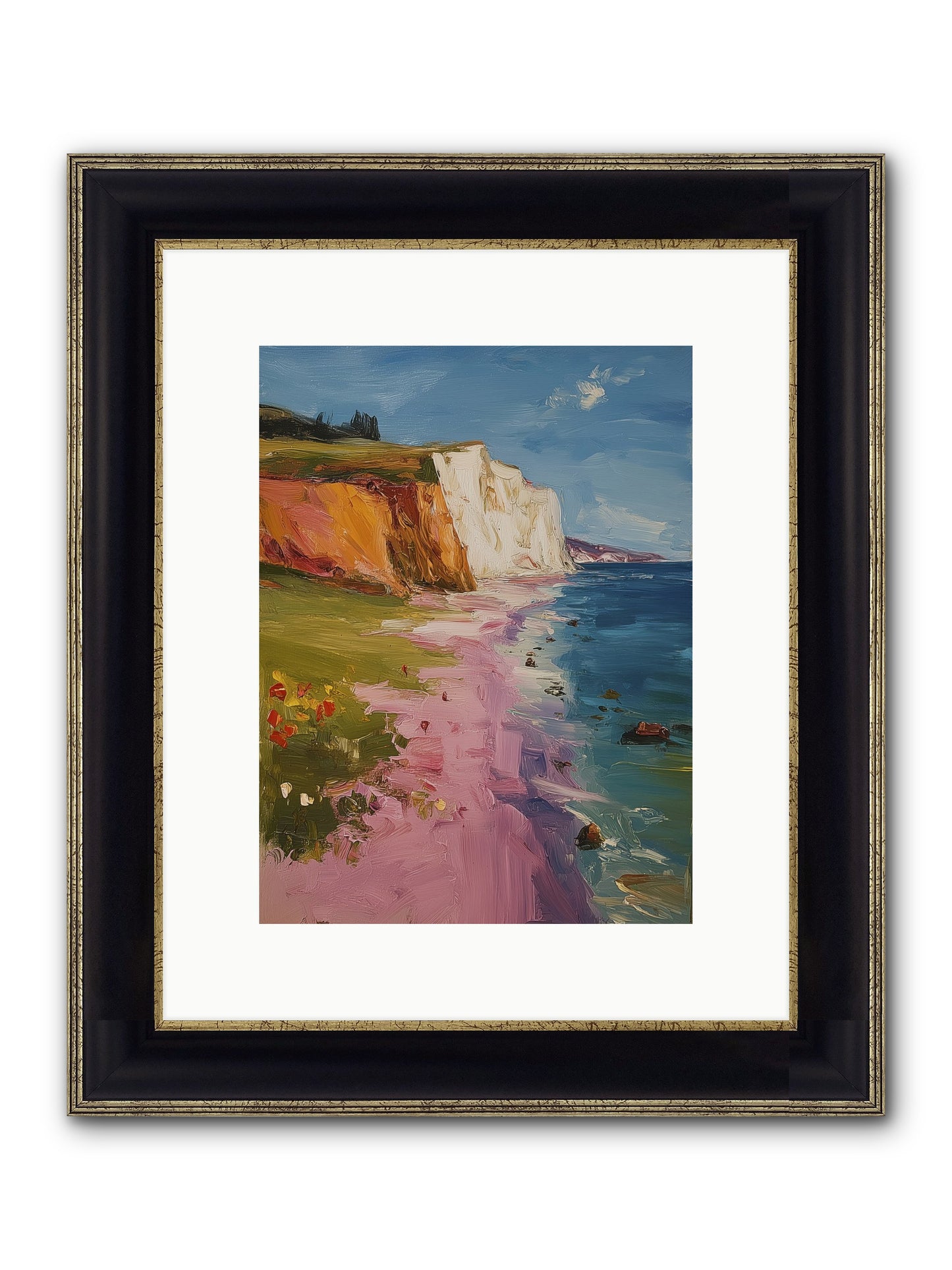 Secret Sanctuary Framed Print - Black & Gold 9x12