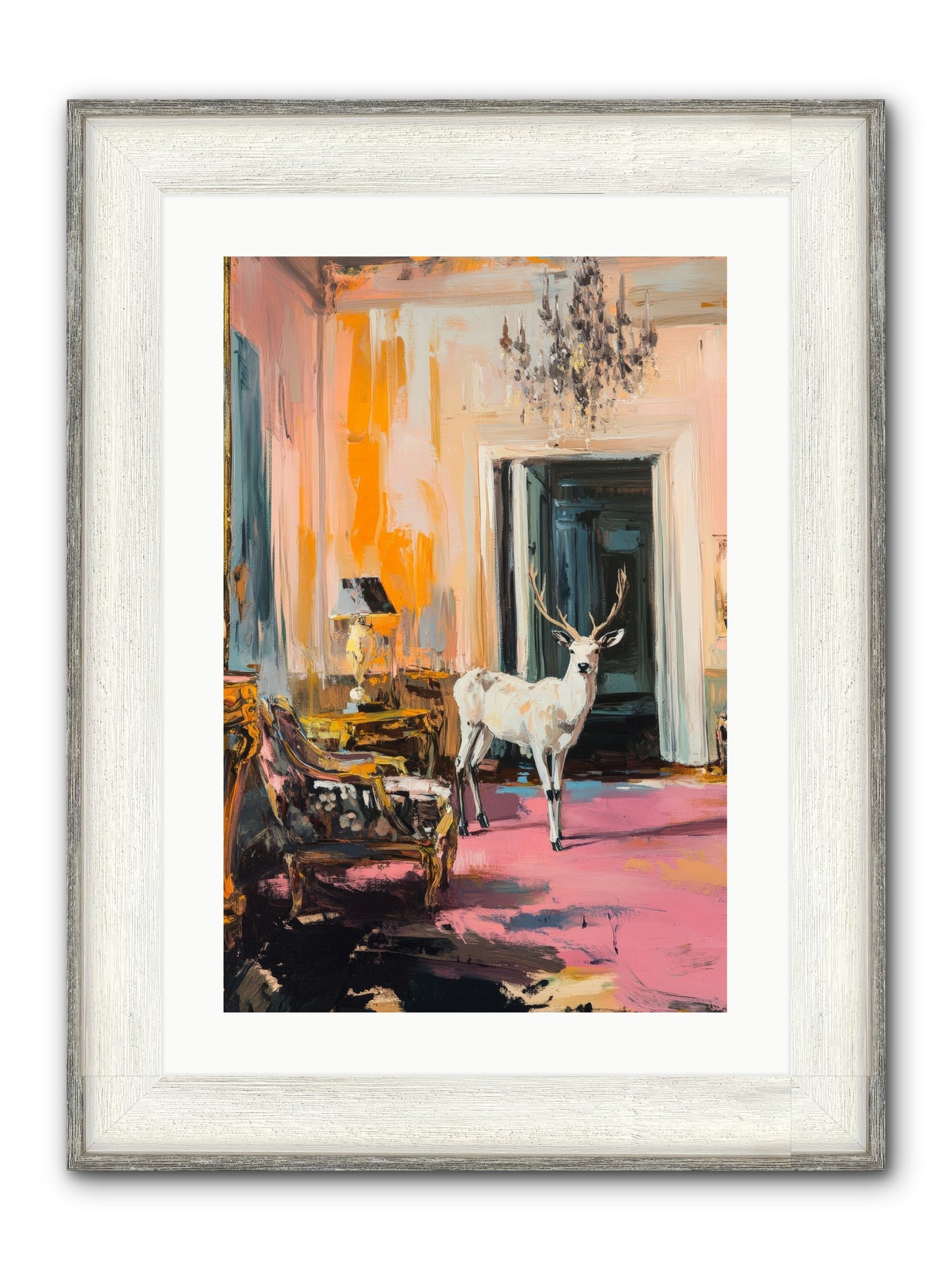 Secrets From The Captain's Quarters Framed Print - Driftwood White 16x24