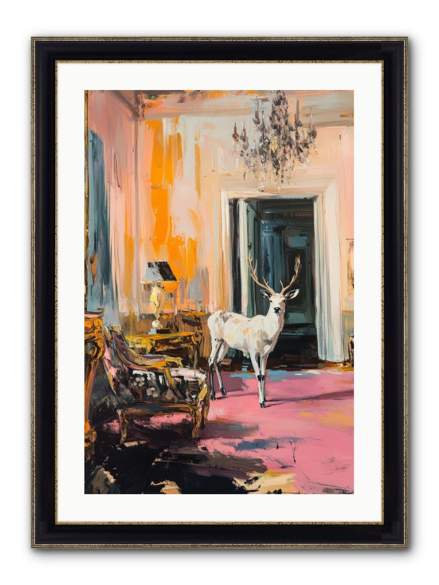 Secrets From The Captain's Quarters Framed Print - Black & Gold 20x30