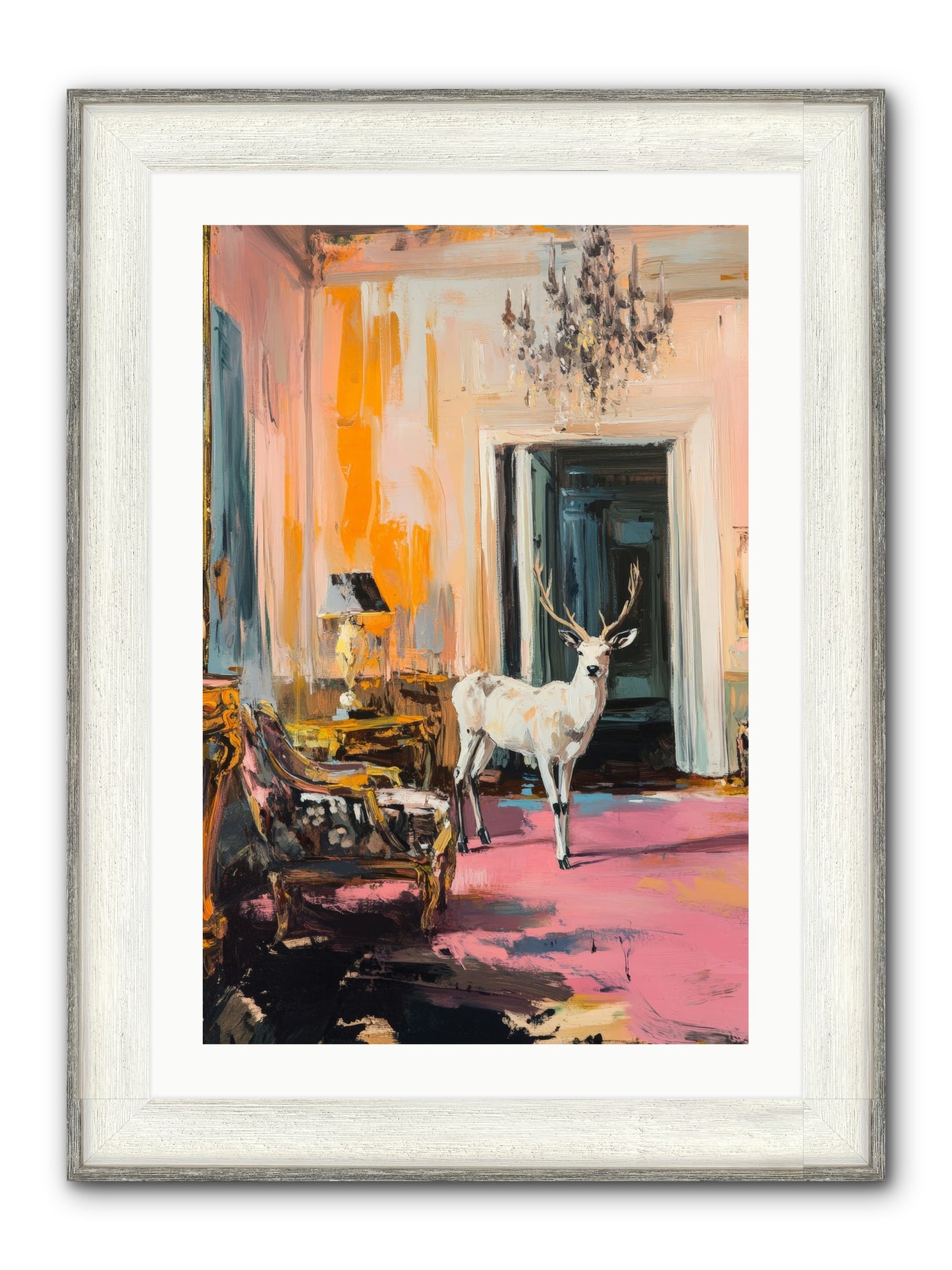 Secrets From The Captain's Quarters Framed Print - Driftwood White 20x30