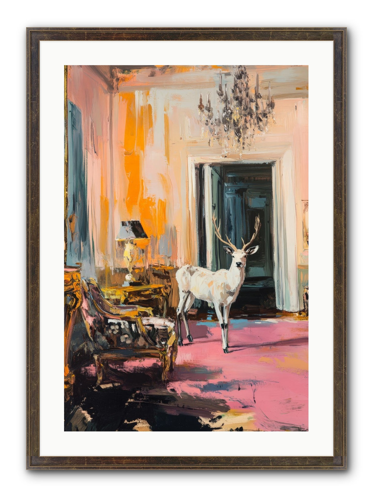 Secrets From The Captain's Quarters Framed Print - Slimwoods Black/Gold 20x30