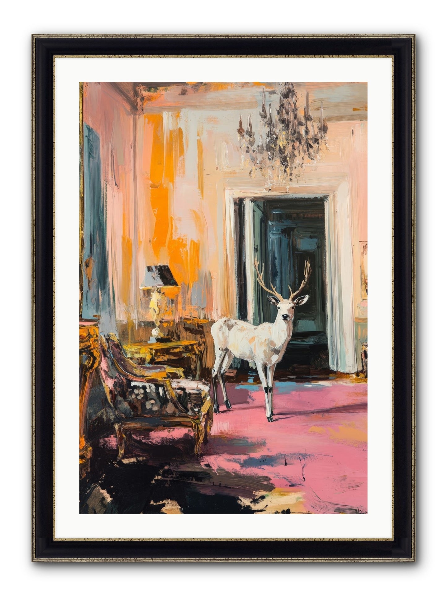 Secrets From The Captain's Quarters Framed Print - Black & Gold 24x36