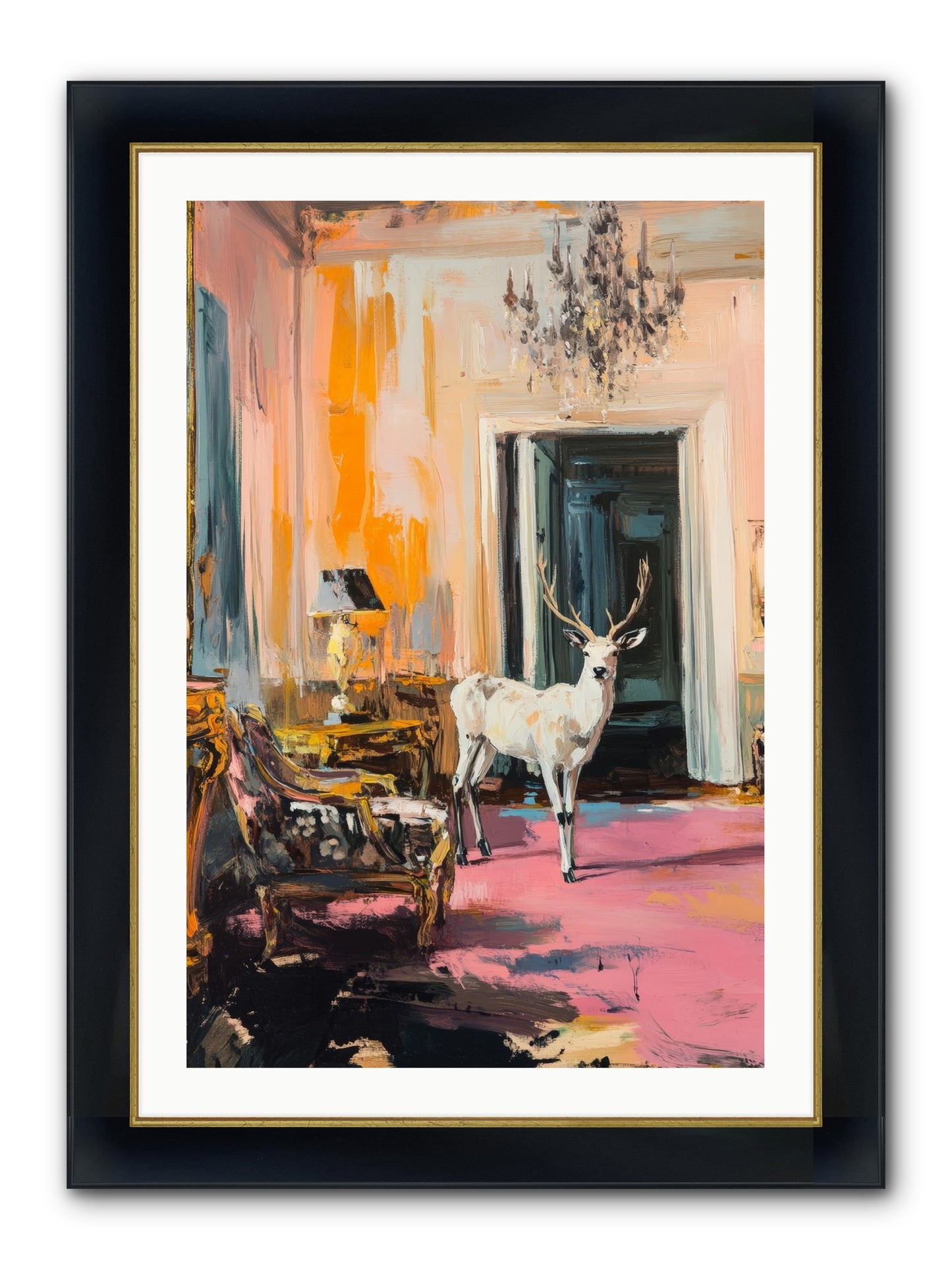 Secrets From The Captain's Quarters Framed Print - Wide Black w/Gold 24x36
