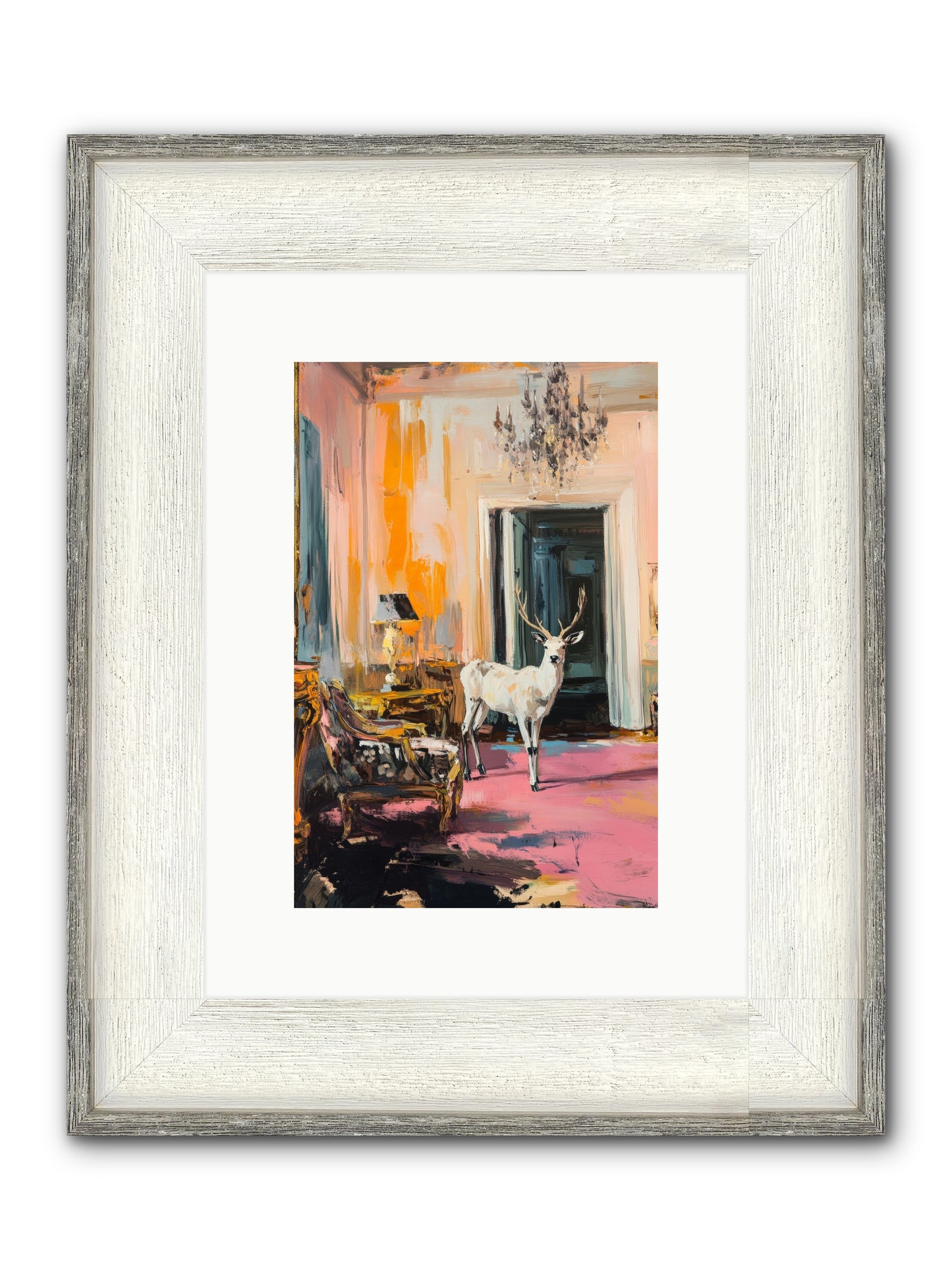 Secrets From The Captain's Quarters Framed Print - Driftwood White 8x12