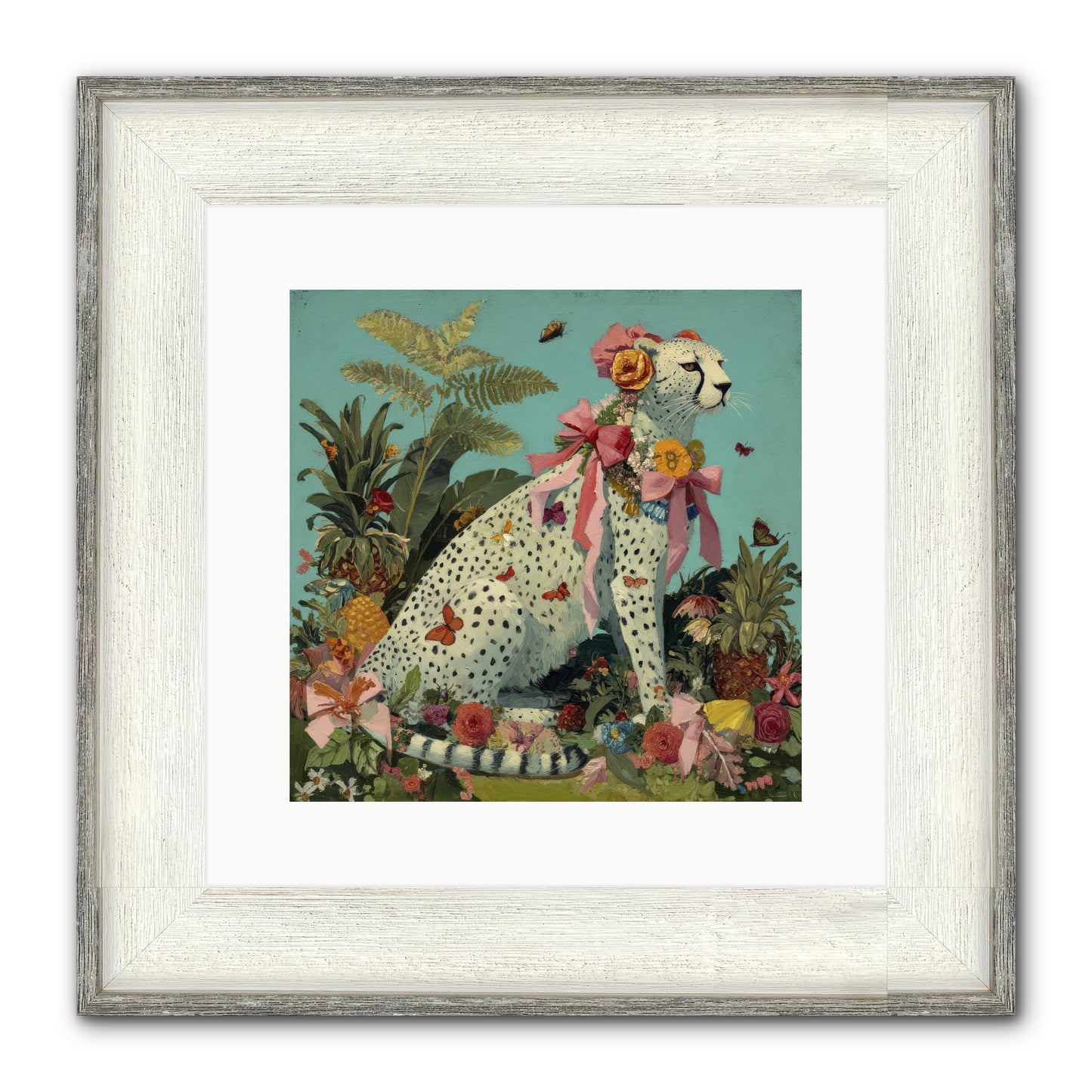 Secrets Of The Dreaming Forest Framed Print - Driftwood White 12x12