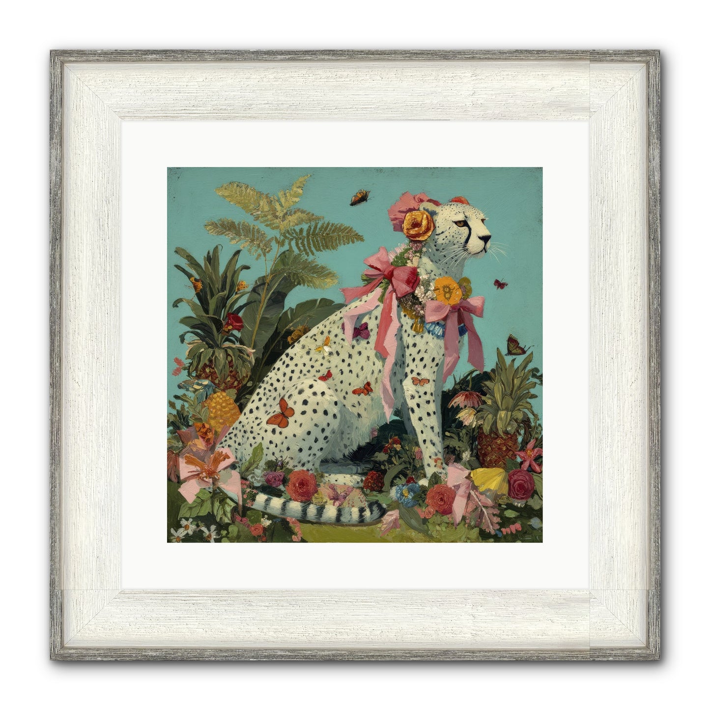 Secrets Of The Dreaming Forest Framed Print - Driftwood White 16x16