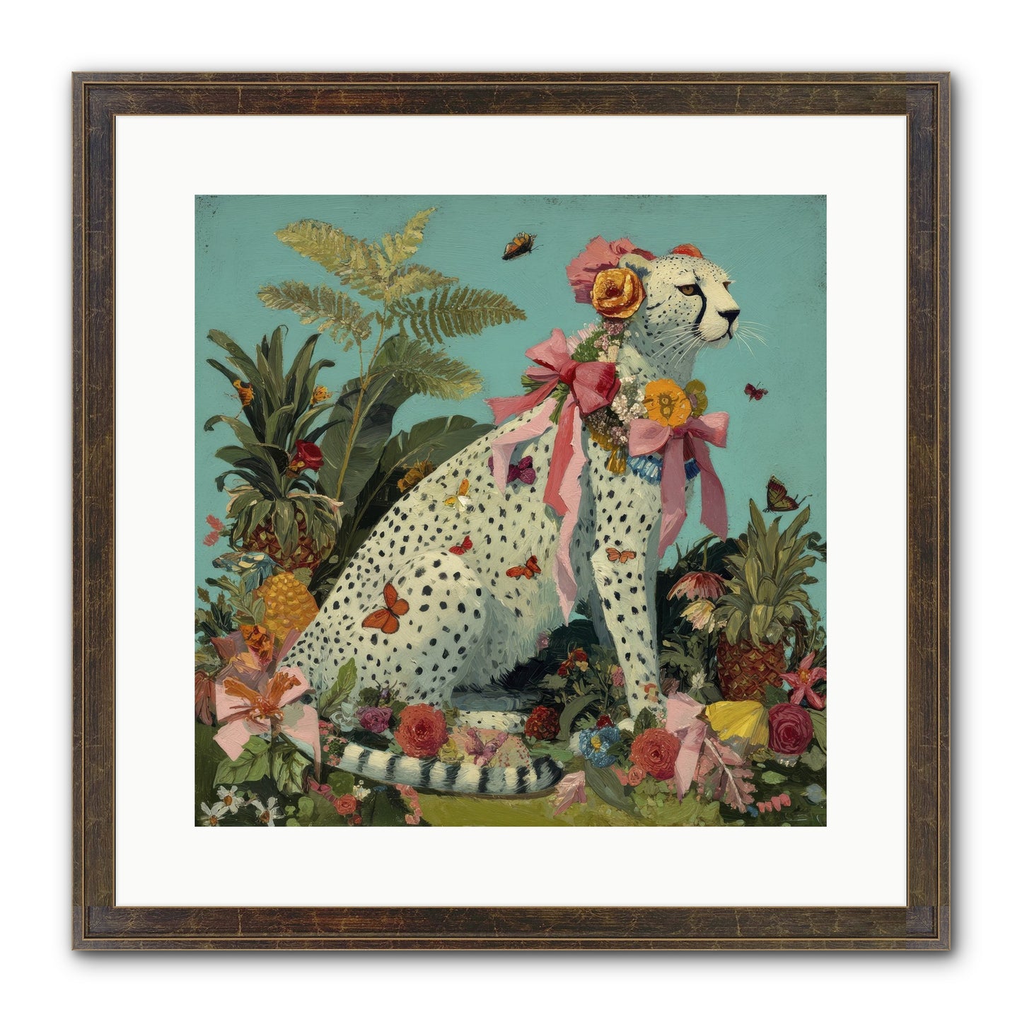 Secrets Of The Dreaming Forest Framed Print - Slimwoods Black/Gold 16x16