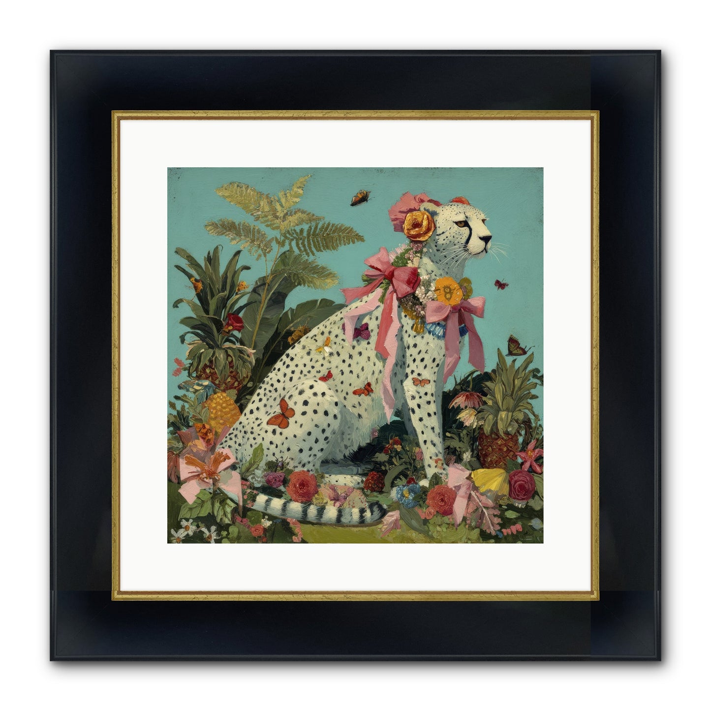 Secrets Of The Dreaming Forest Framed Print - Wide Black w/Gold 16x16