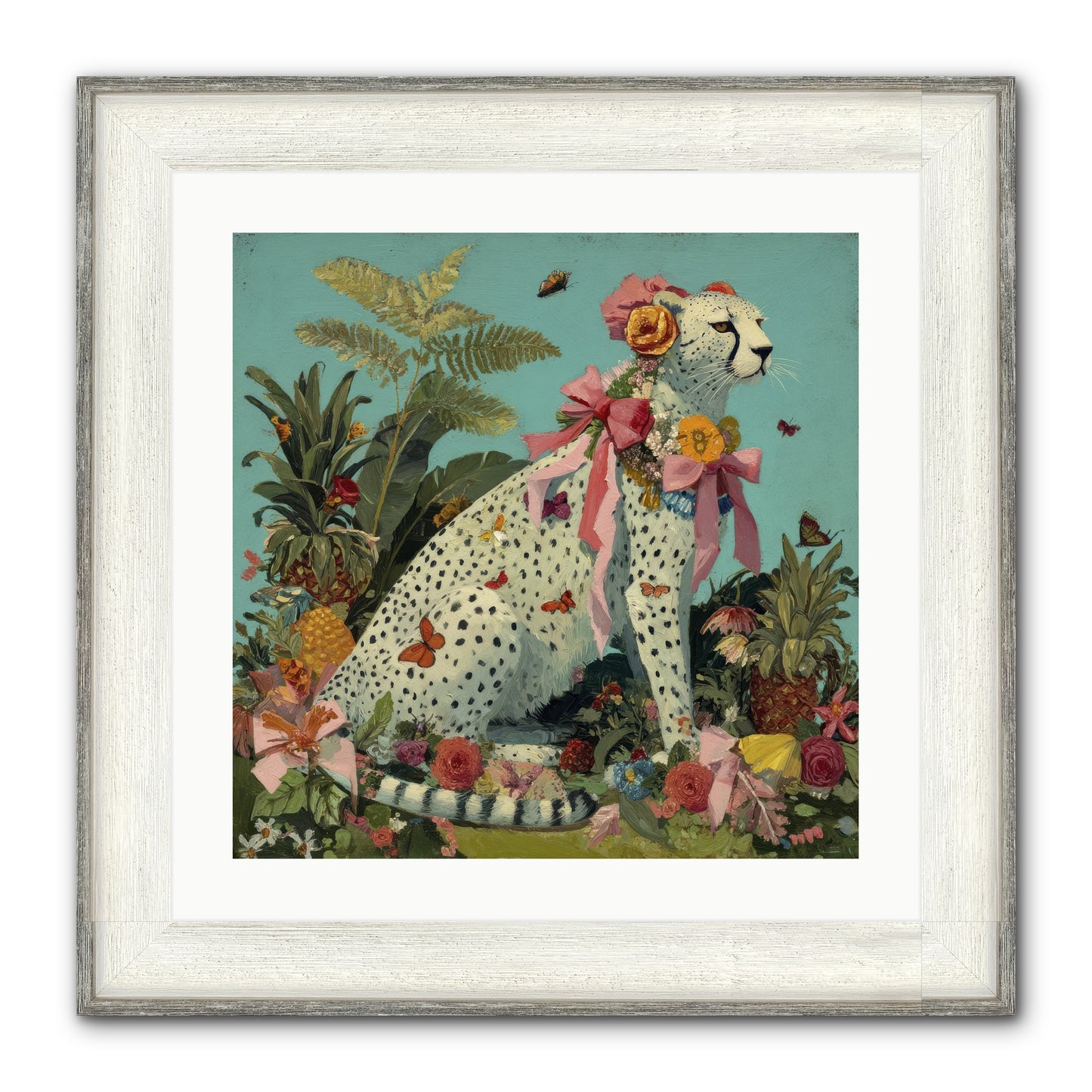 Secrets Of The Dreaming Forest Framed Print - Driftwood White 20x20