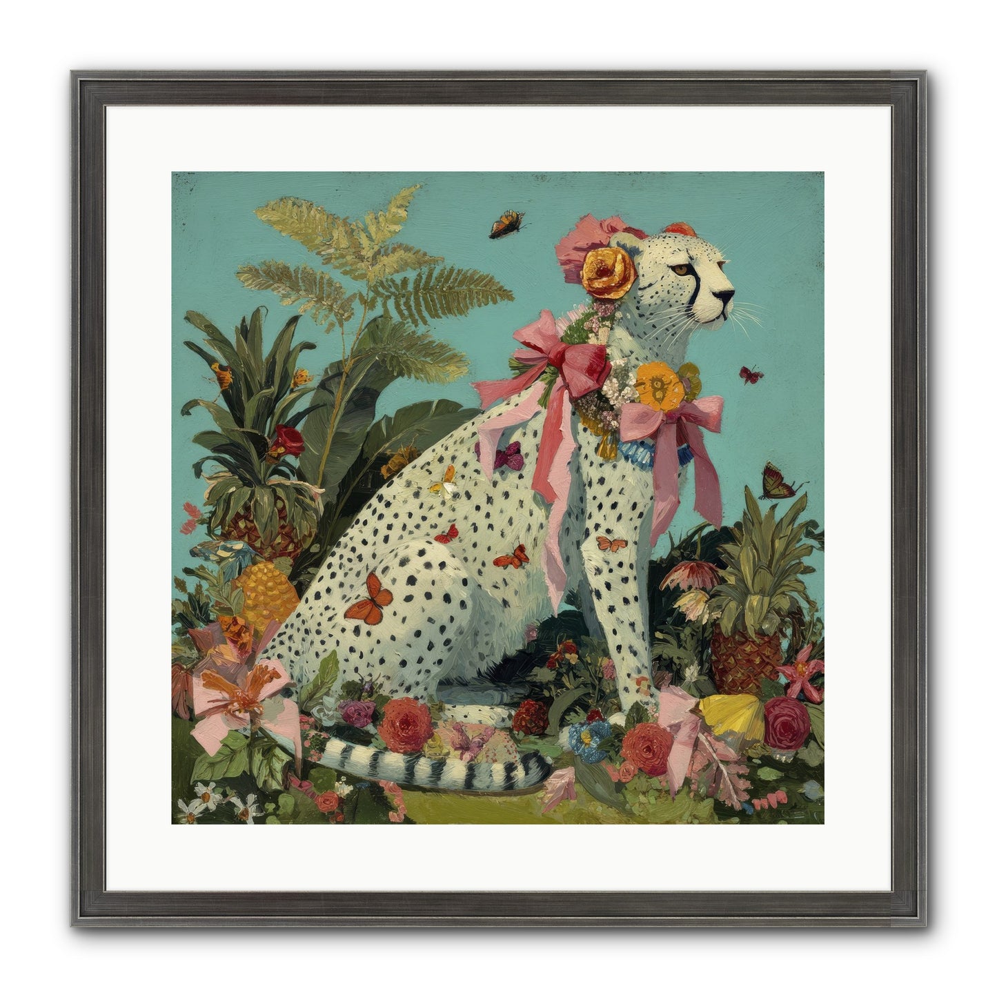 Secrets Of The Dreaming Forest Framed Print - Slimwoods Black/Silver 20x20