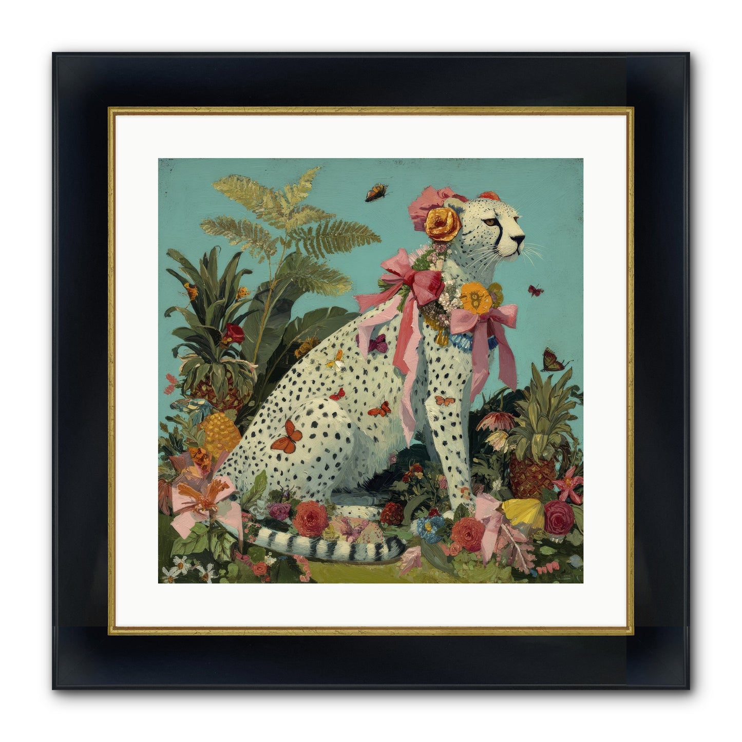 Secrets Of The Dreaming Forest Framed Print - Wide Black w/Gold 20x20