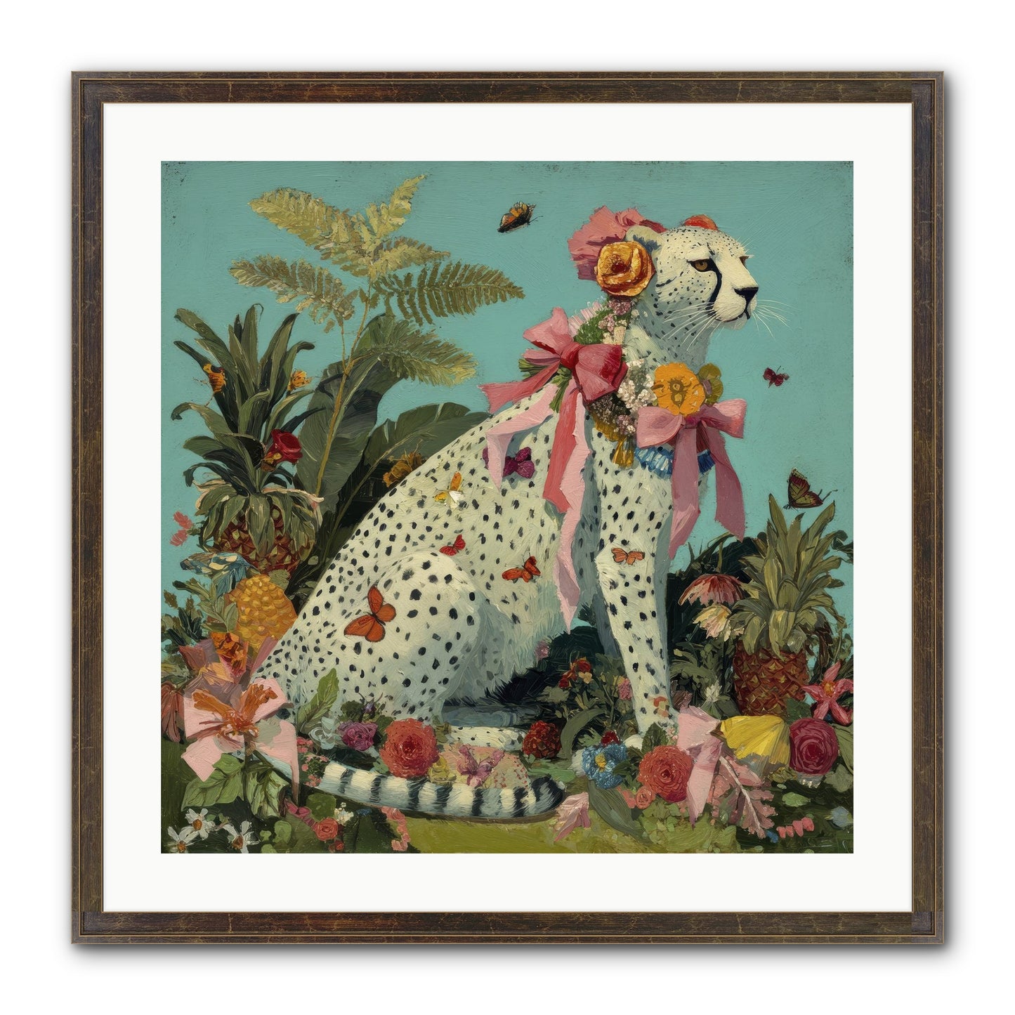 Secrets Of The Dreaming Forest Framed Print - Slimwoods Black/Gold 24x24