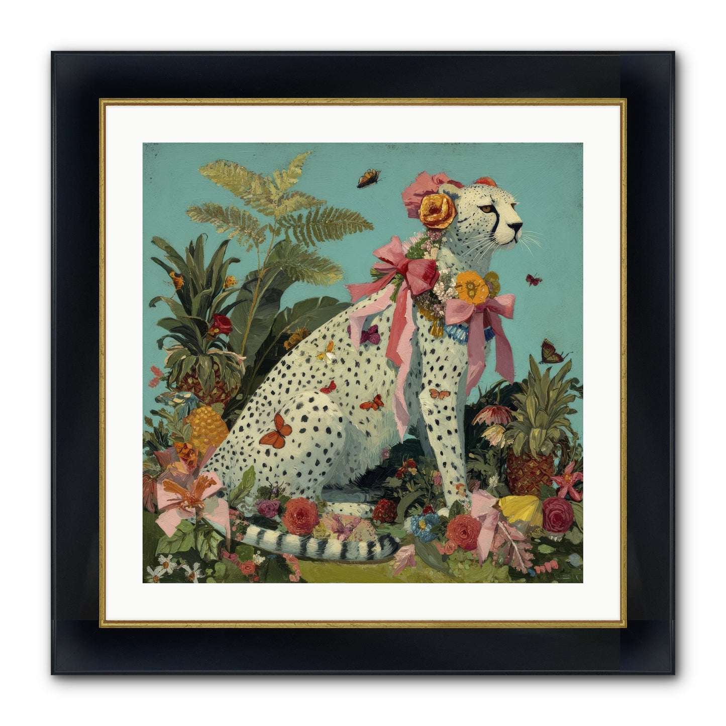 Secrets Of The Dreaming Forest Framed Print - Wide Black w/Gold 24x24