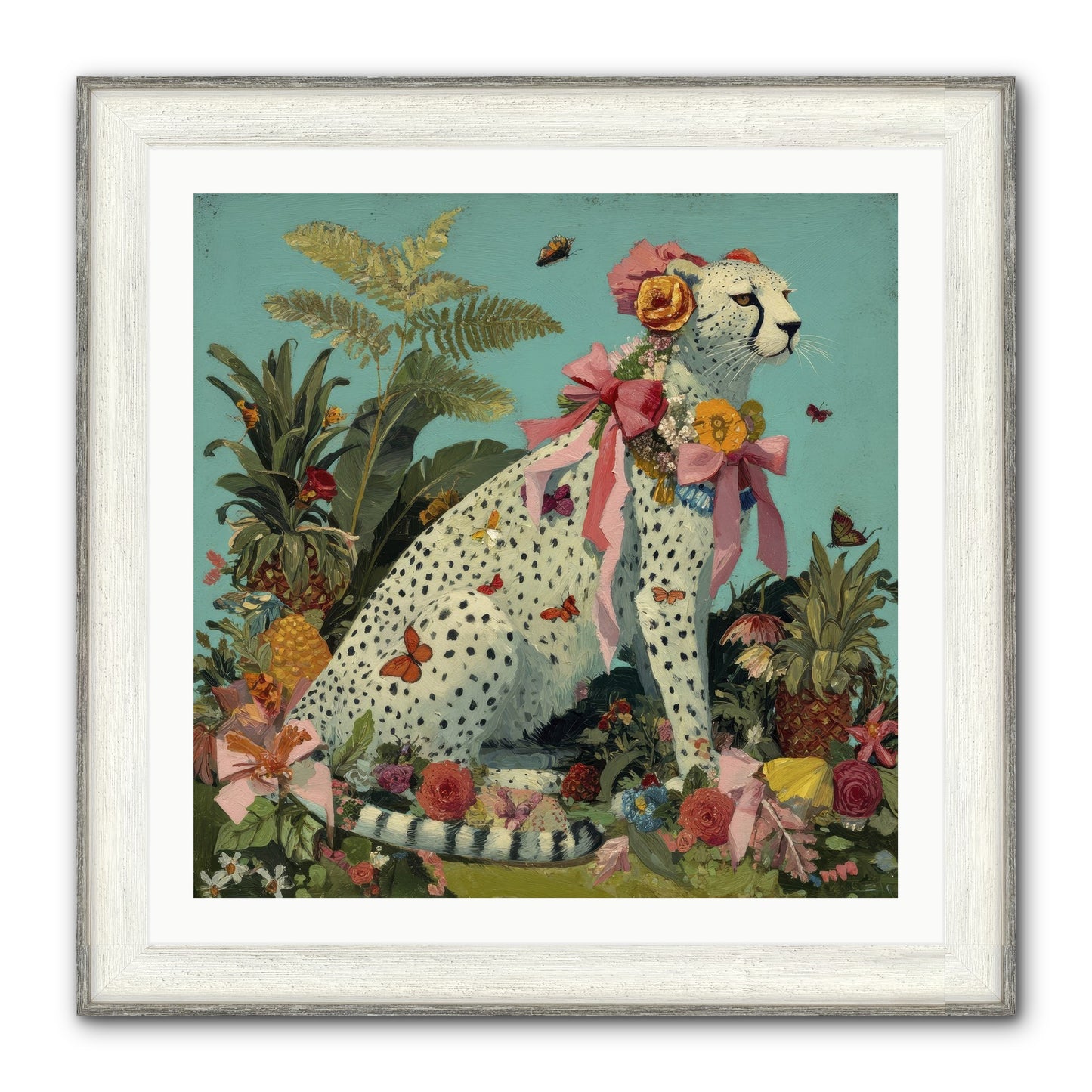 Secrets Of The Dreaming Forest Framed Print - Driftwood White 30x30