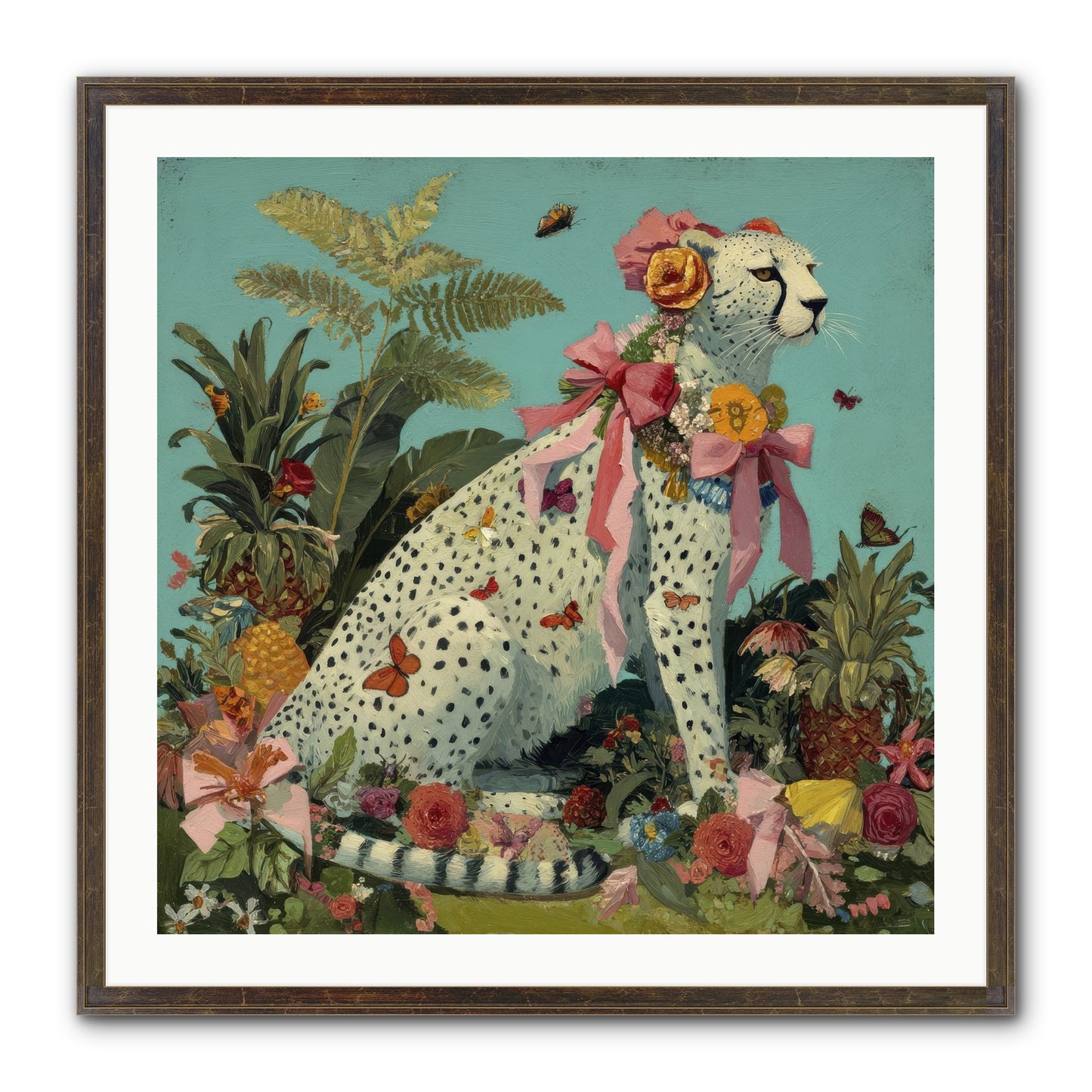 Secrets Of The Dreaming Forest Framed Print - Slimwoods Black/Gold 30x30