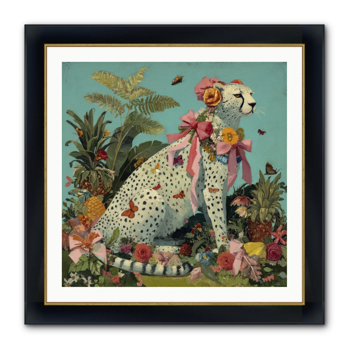 Secrets Of The Dreaming Forest Framed Print - Wide Black w/Gold 30x30