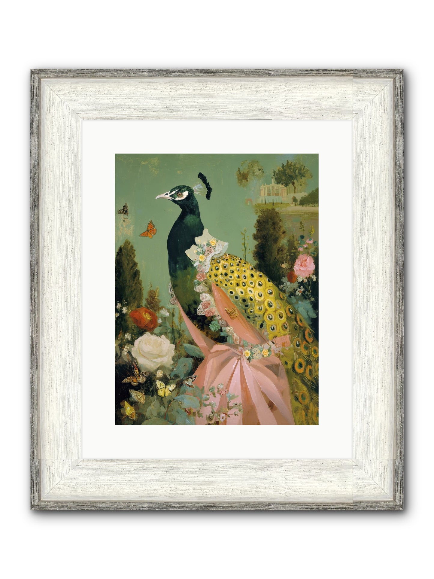 Secrets Of The Evening Bloom Framed Print - Driftwood White 12x16