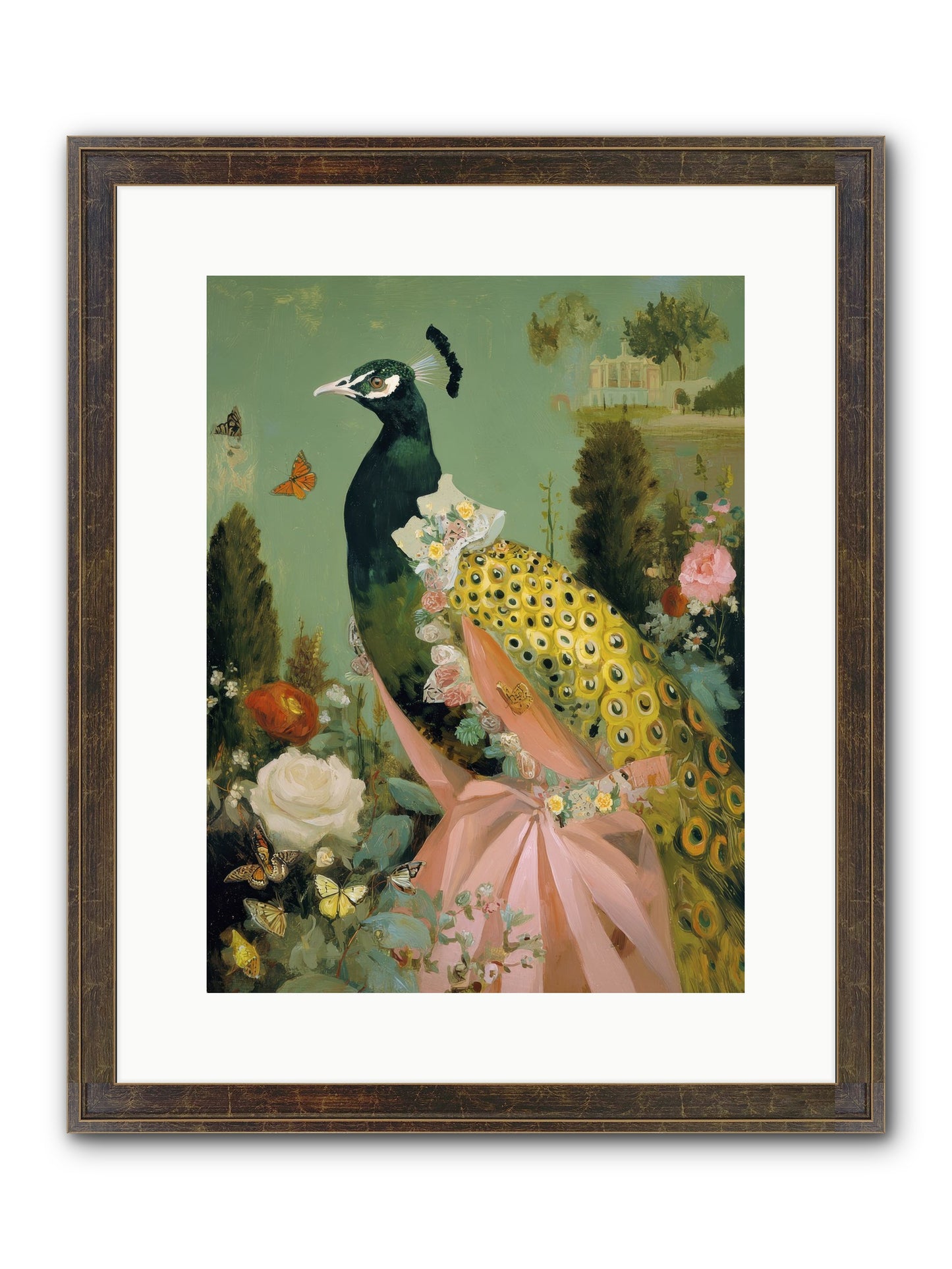 Secrets Of The Evening Bloom Framed Print - Slimwoods Black/Gold 12x16