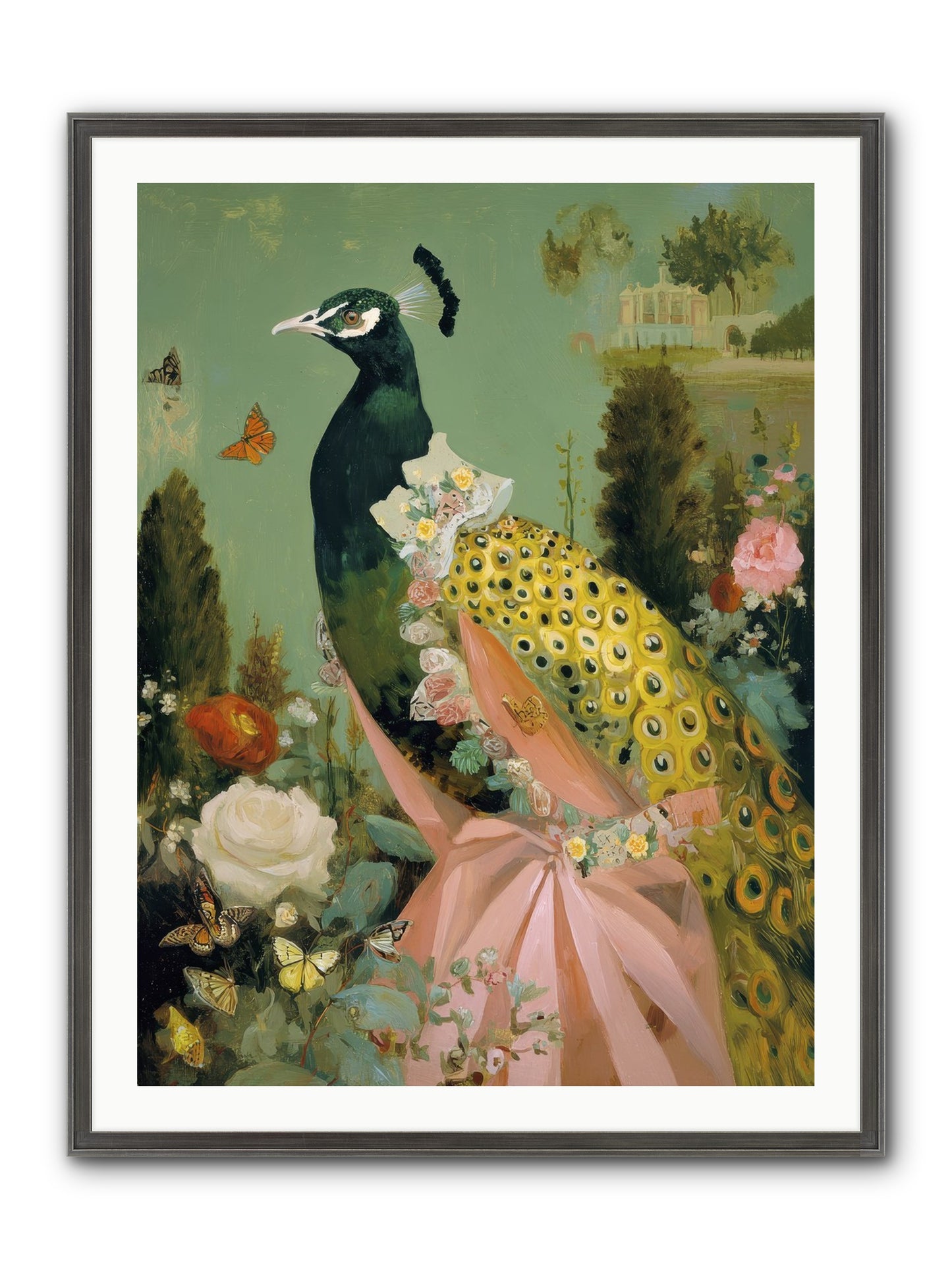 Secrets Of The Evening Bloom Framed Print - Slimwoods Black/Silver 30x40