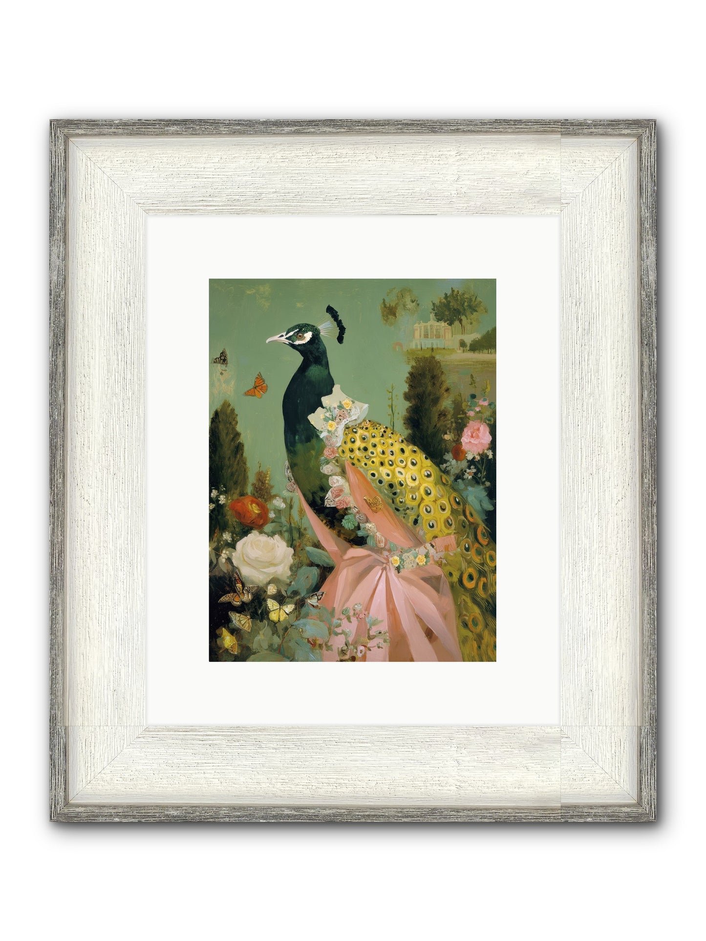 Secrets Of The Evening Bloom Framed Print - Driftwood White 9x12