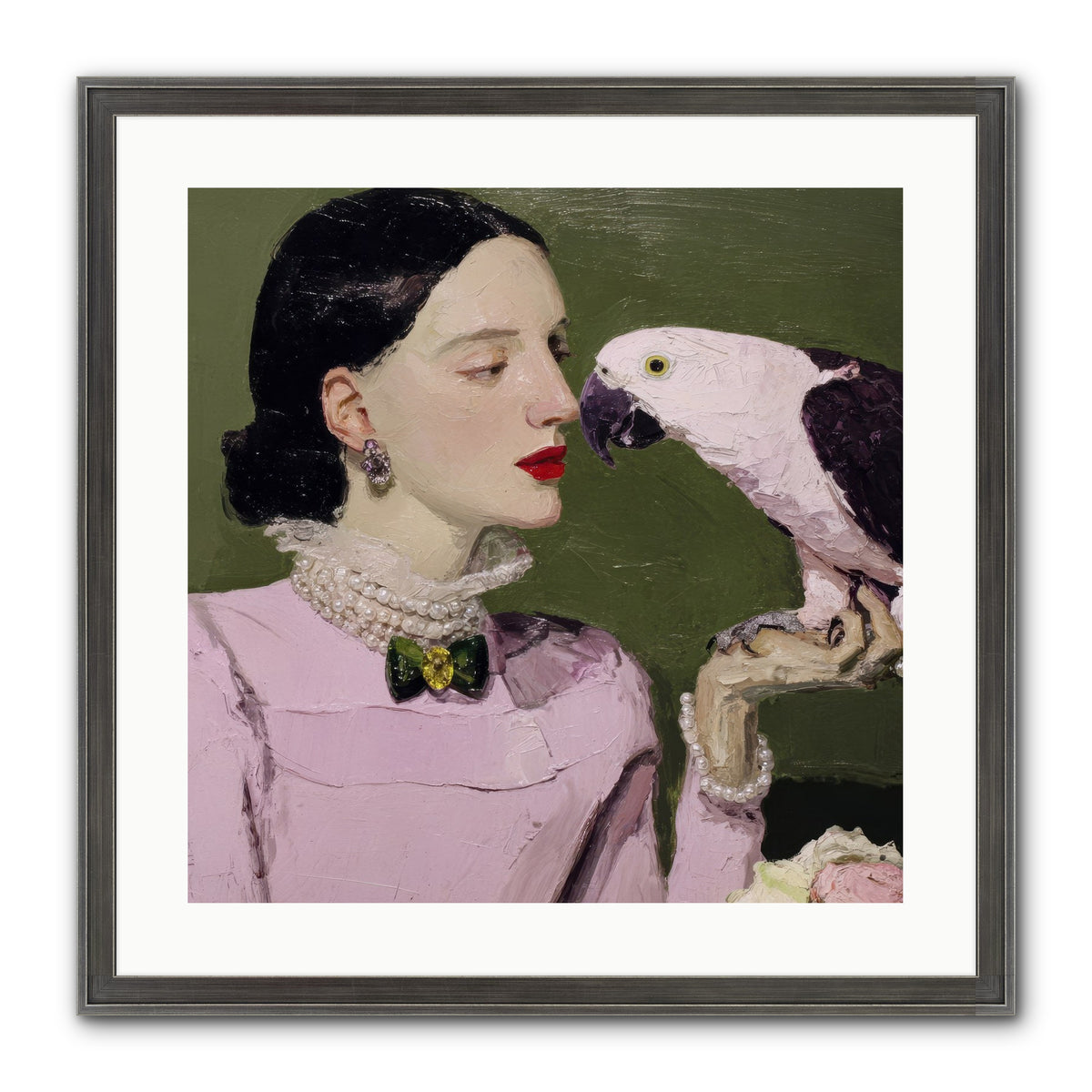 Secrets of the Rose Salon Framed Print - Slimwoods Black/Silver 20x20
