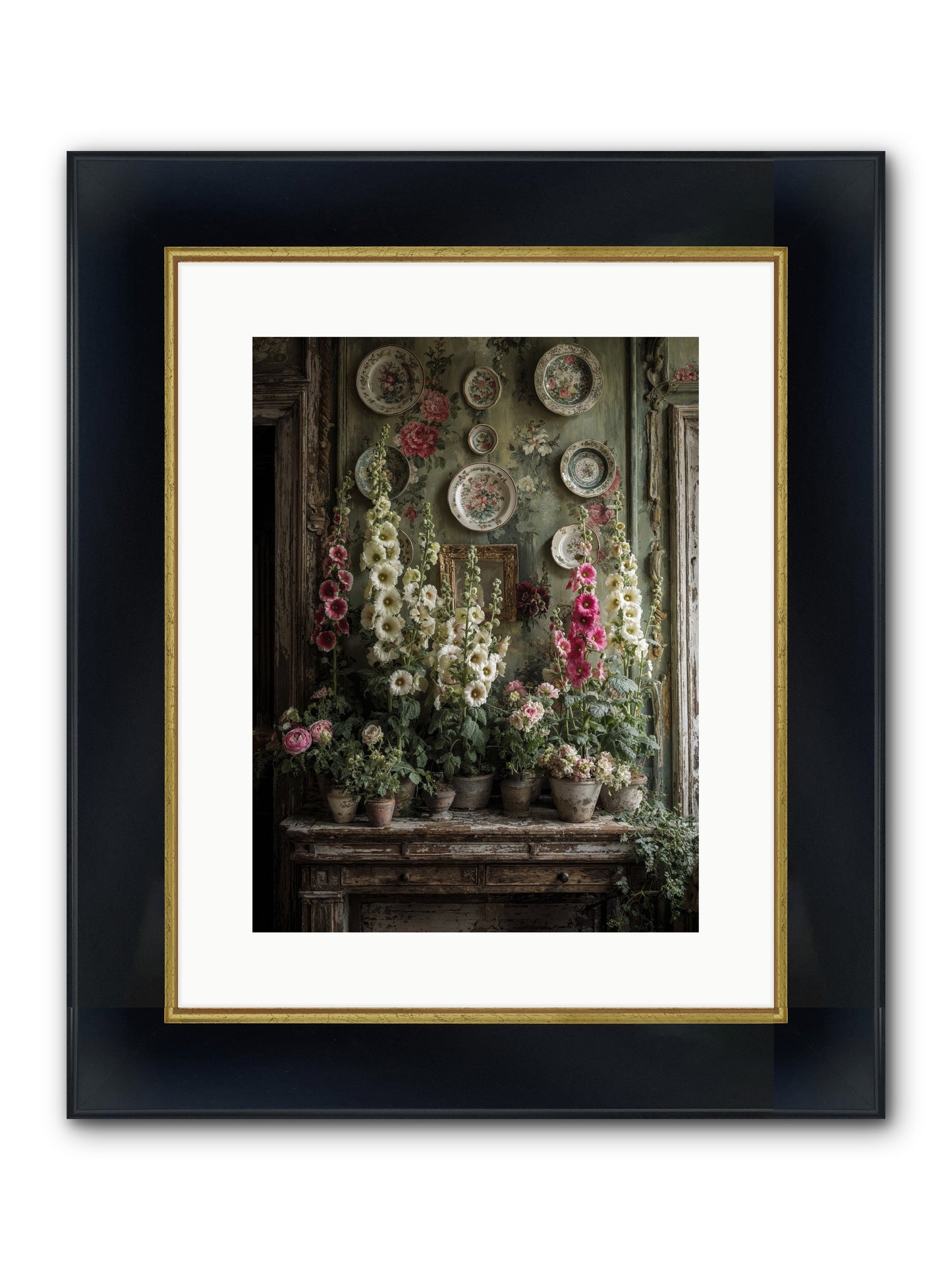 Secrets Of The Summer House Framed Print - Wide Black w/Gold 12x16