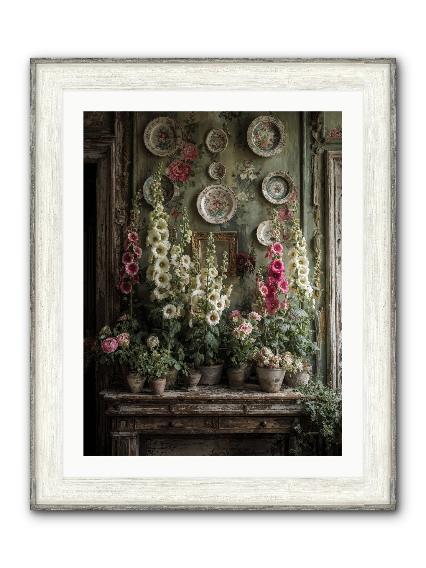 Secrets Of The Summer House Framed Print - Driftwood White 24x32
