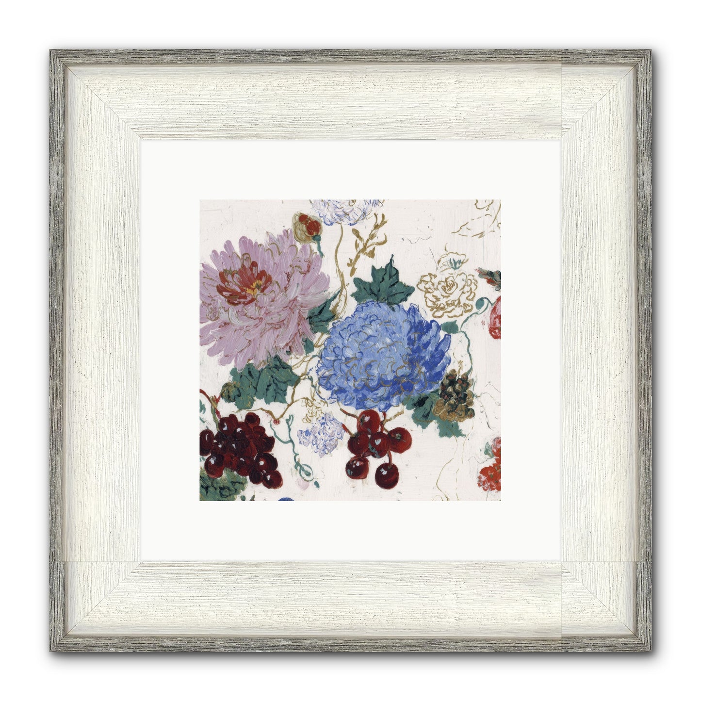 Seedling Soliloquy Framed Print - Driftwood White 10x10
