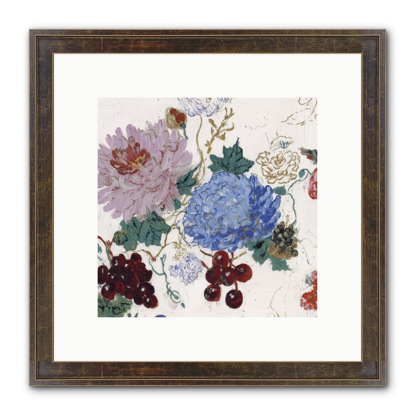 Seedling Soliloquy Framed Print - Slimwoods Black/Gold 10x10