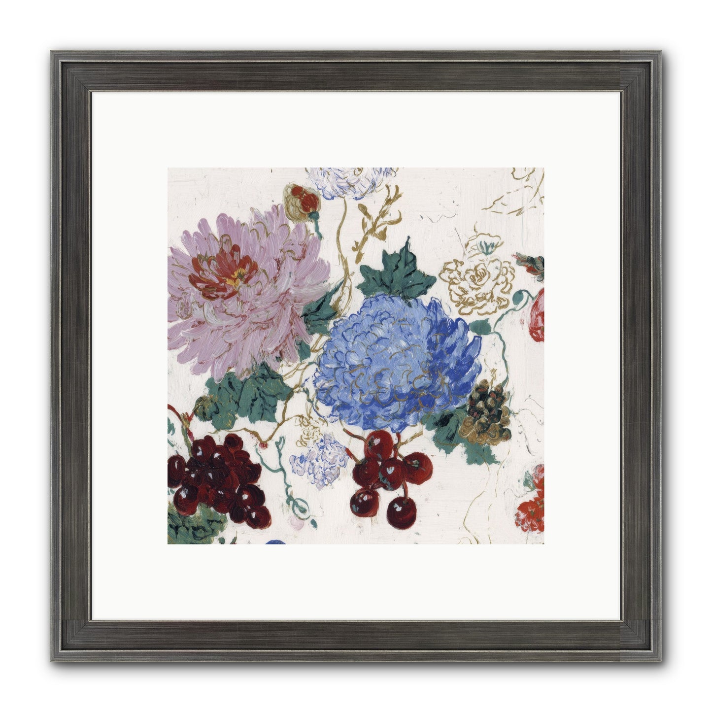 Seedling Soliloquy Framed Print - Slimwoods Black/Silver 10x10