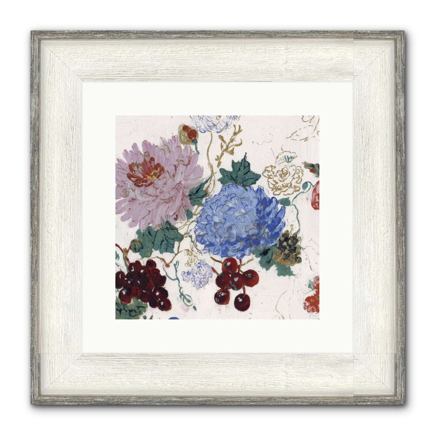 Seedling Soliloquy Framed Print - Driftwood White 12x12