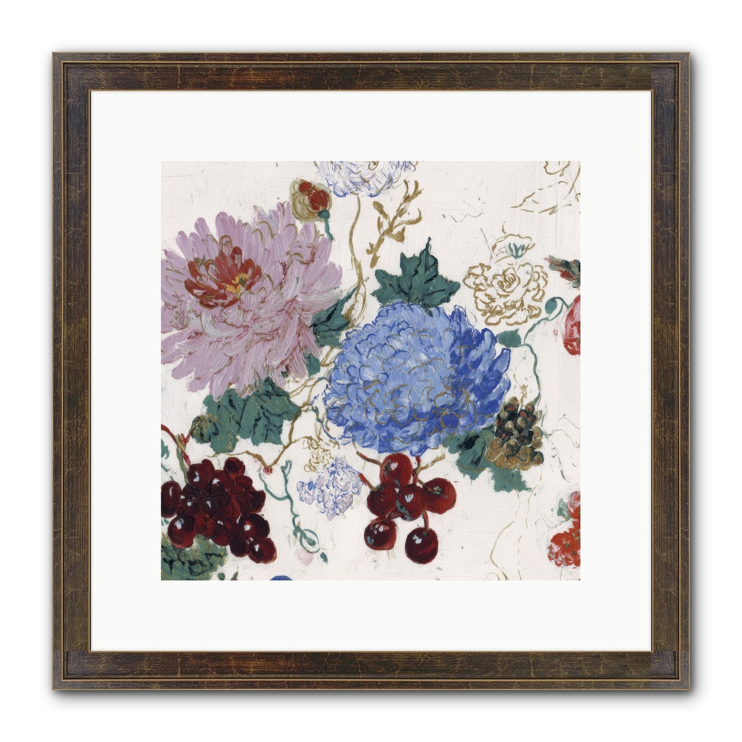 Seedling Soliloquy Framed Print - Slimwoods Black/Gold 12x12