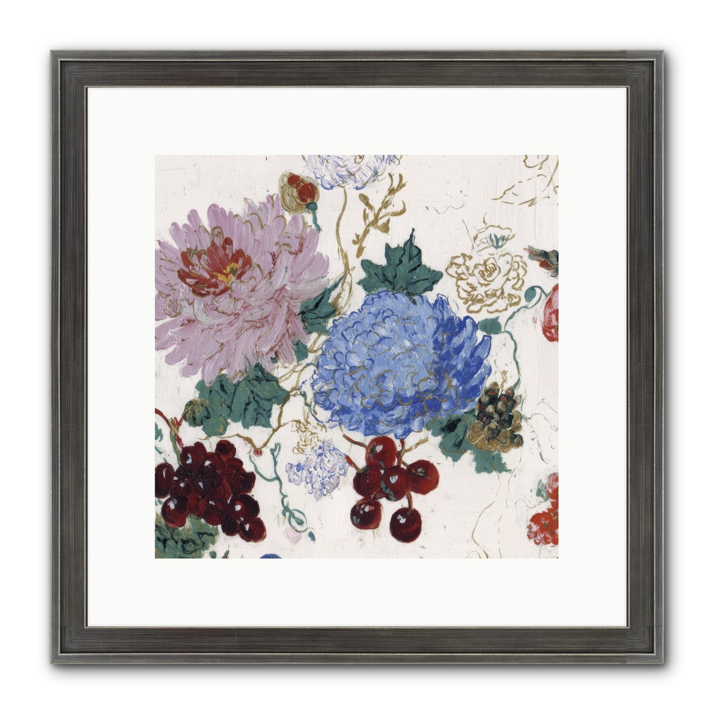 Seedling Soliloquy Framed Print - Slimwoods Black/Silver 12x12