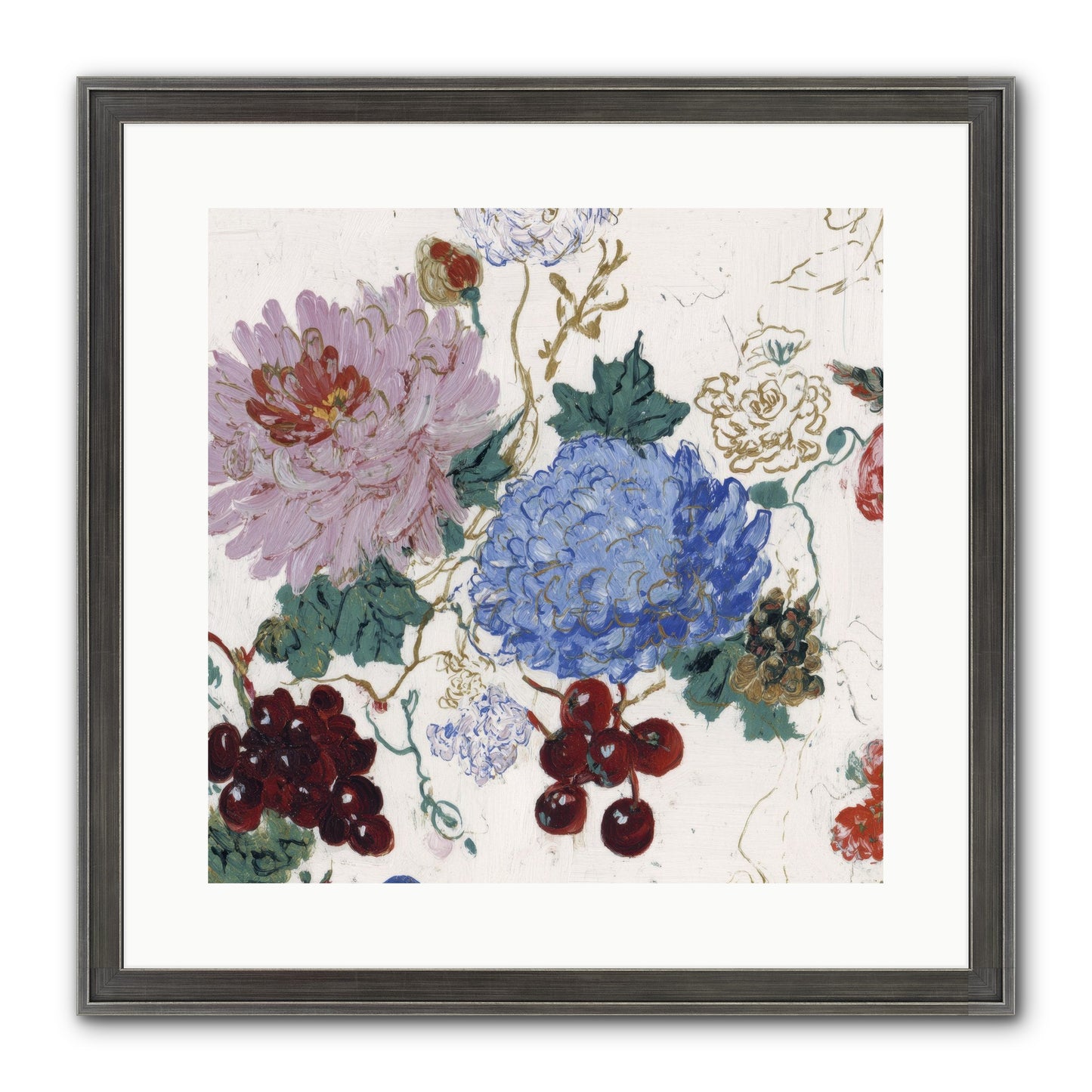Seedling Soliloquy Framed Print - Slimwoods Black/Silver 16x16