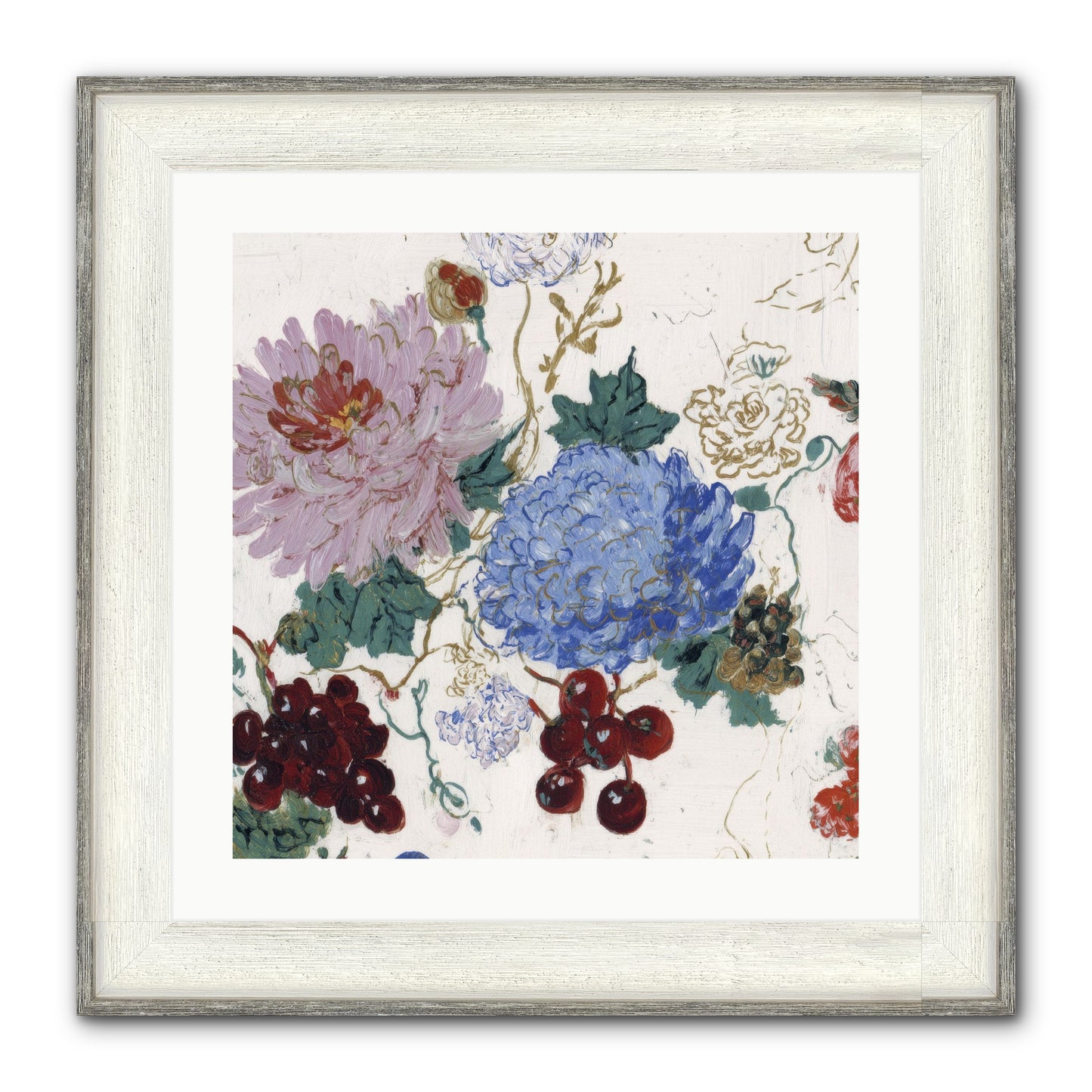 Seedling Soliloquy Framed Print - Driftwood White 20x20