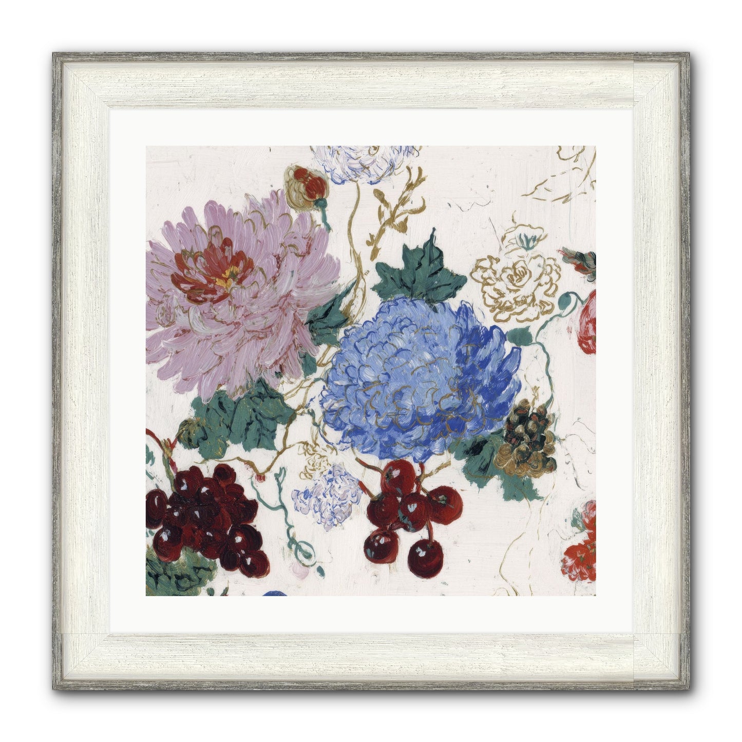 Seedling Soliloquy Framed Print - Driftwood White 24x24