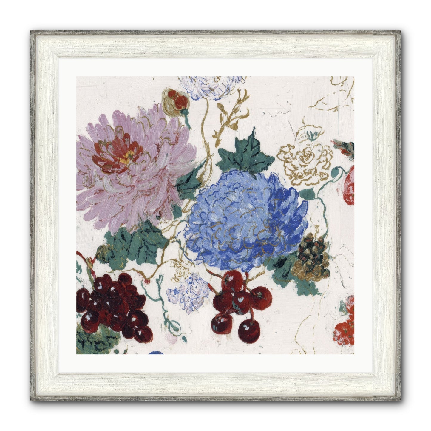 Seedling Soliloquy Framed Print - Driftwood White 30x30