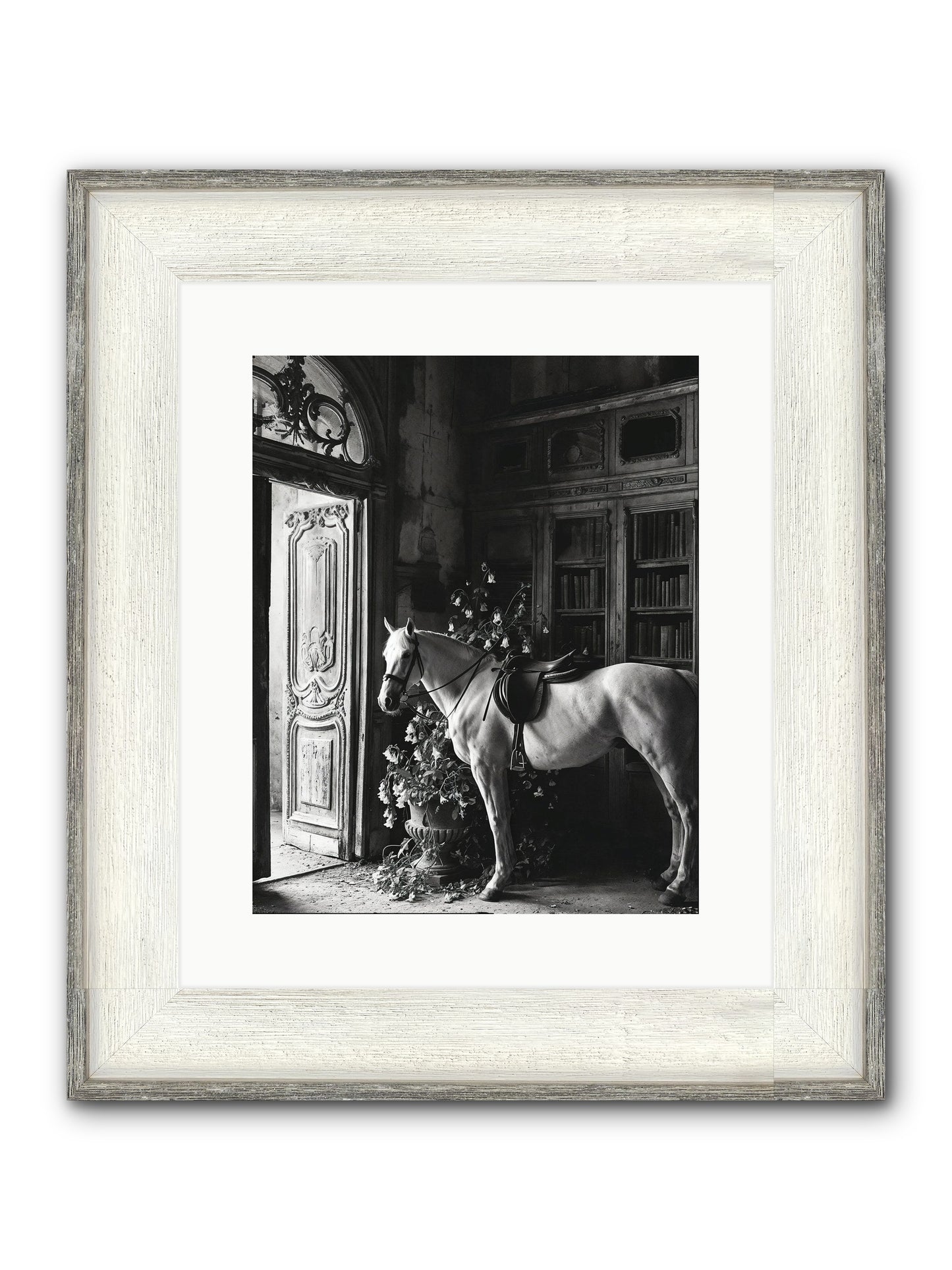 Seldomly Silent Framed Print - Driftwood White 12x15