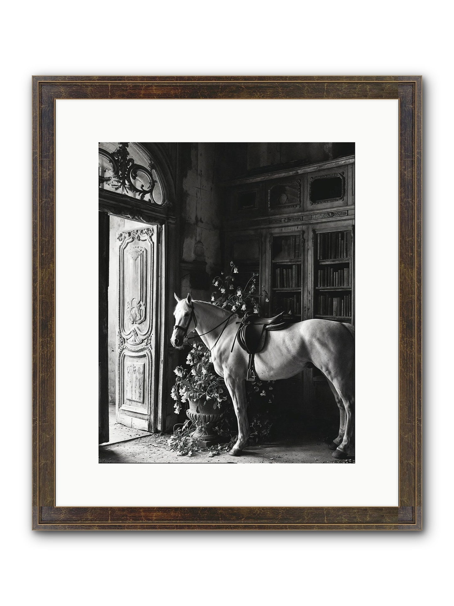 Seldomly Silent Framed Print - Slimwoods Black/Gold 12x15