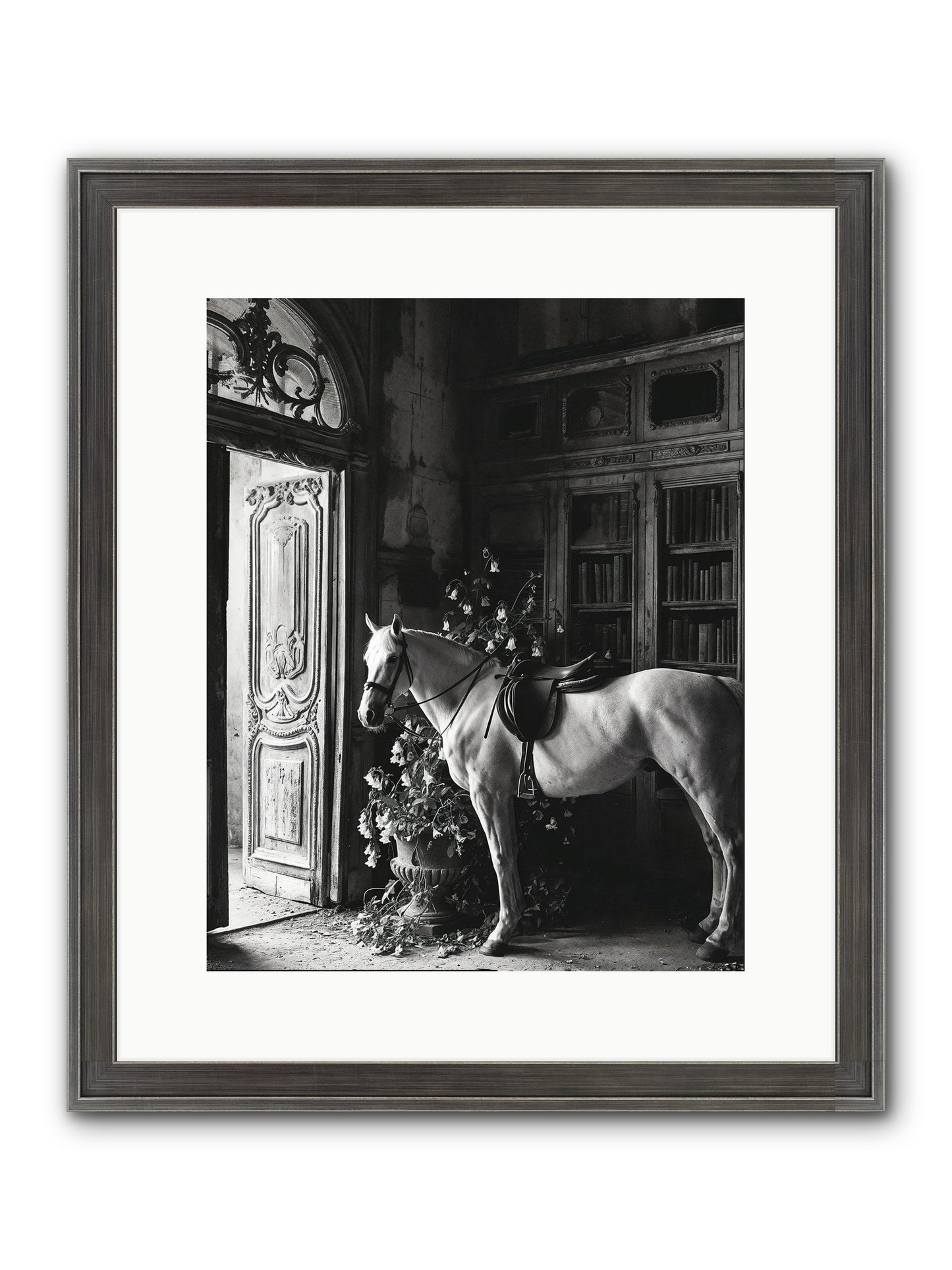 Seldomly Silent Framed Print - Slimwoods Black/Silver 12x15