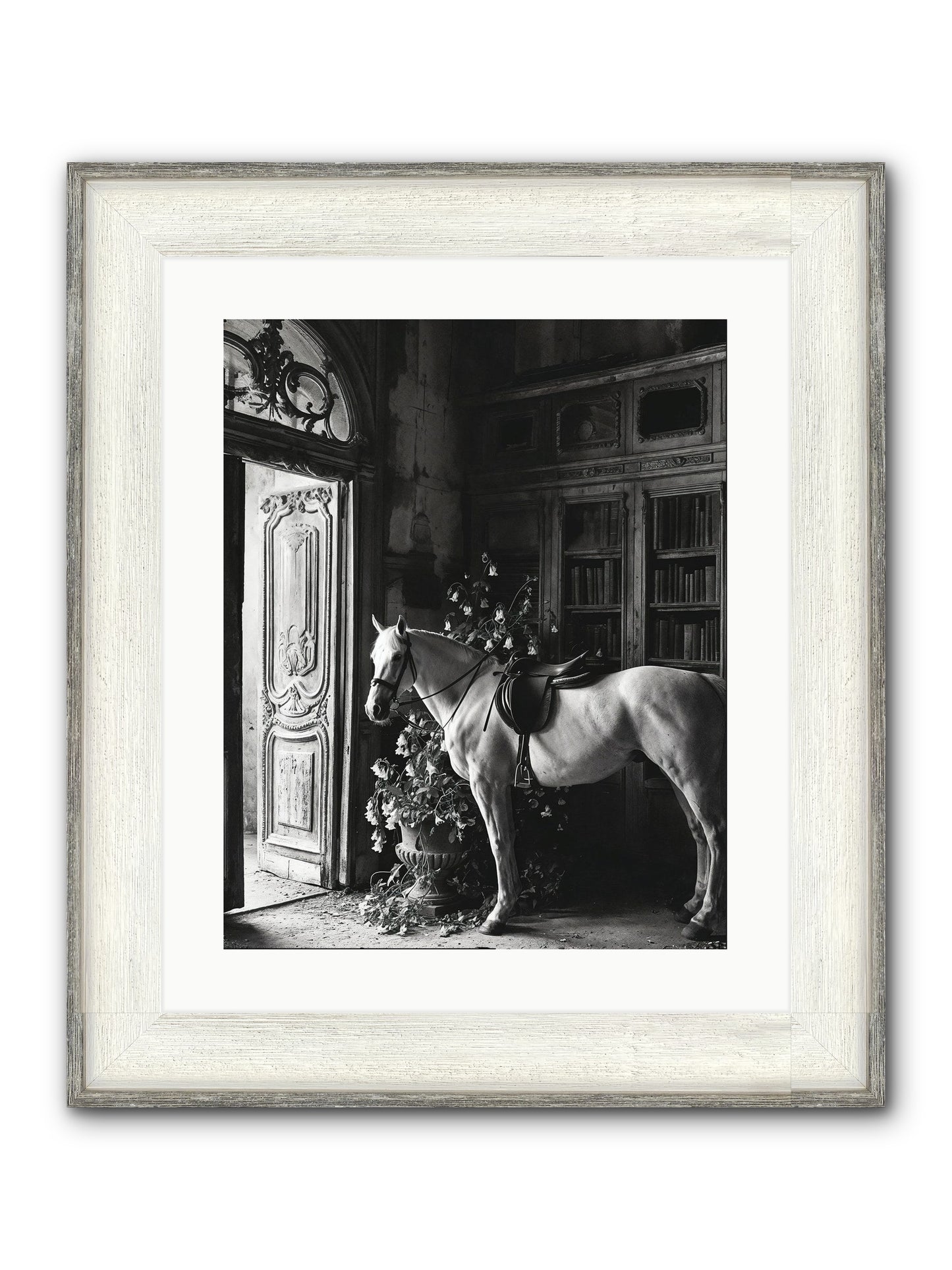 Seldomly Silent Framed Print - Driftwood White 16x20