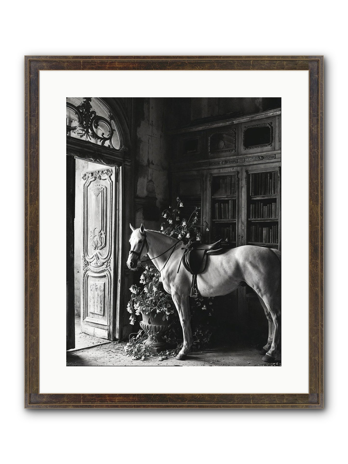 Seldomly Silent Framed Print - Slimwoods Black/Gold 16x20