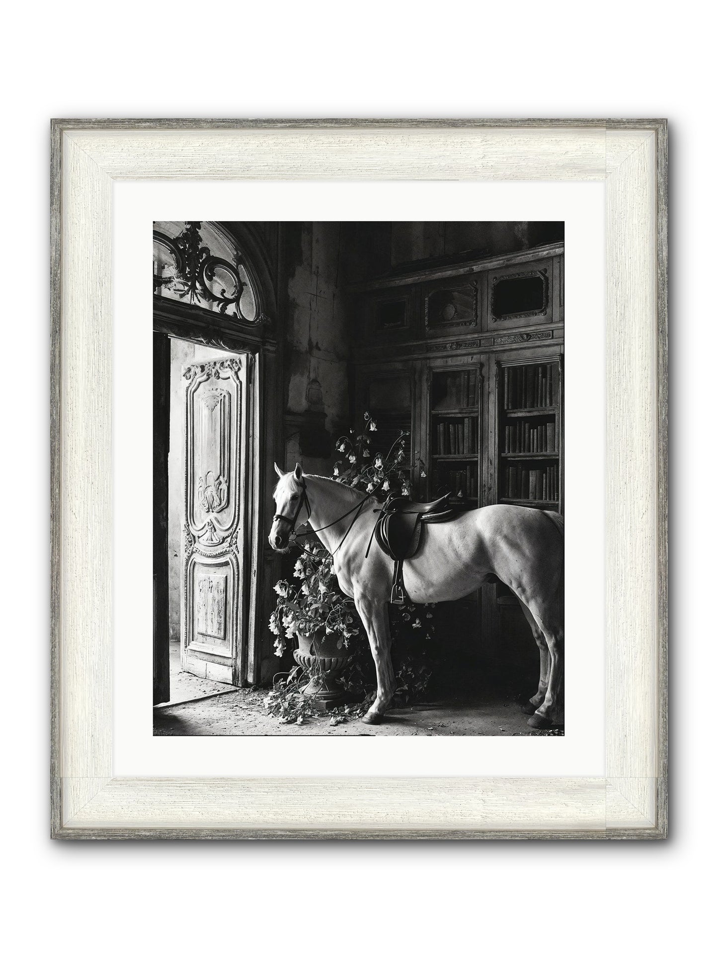 Seldomly Silent Framed Print - Driftwood White 20x25