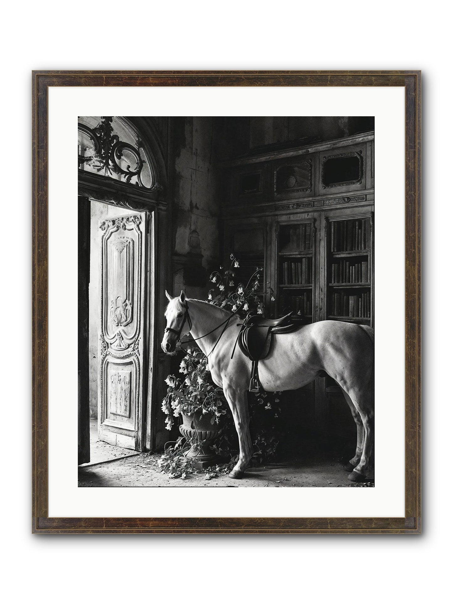 Seldomly Silent Framed Print - Slimwoods Black/Gold 20x25