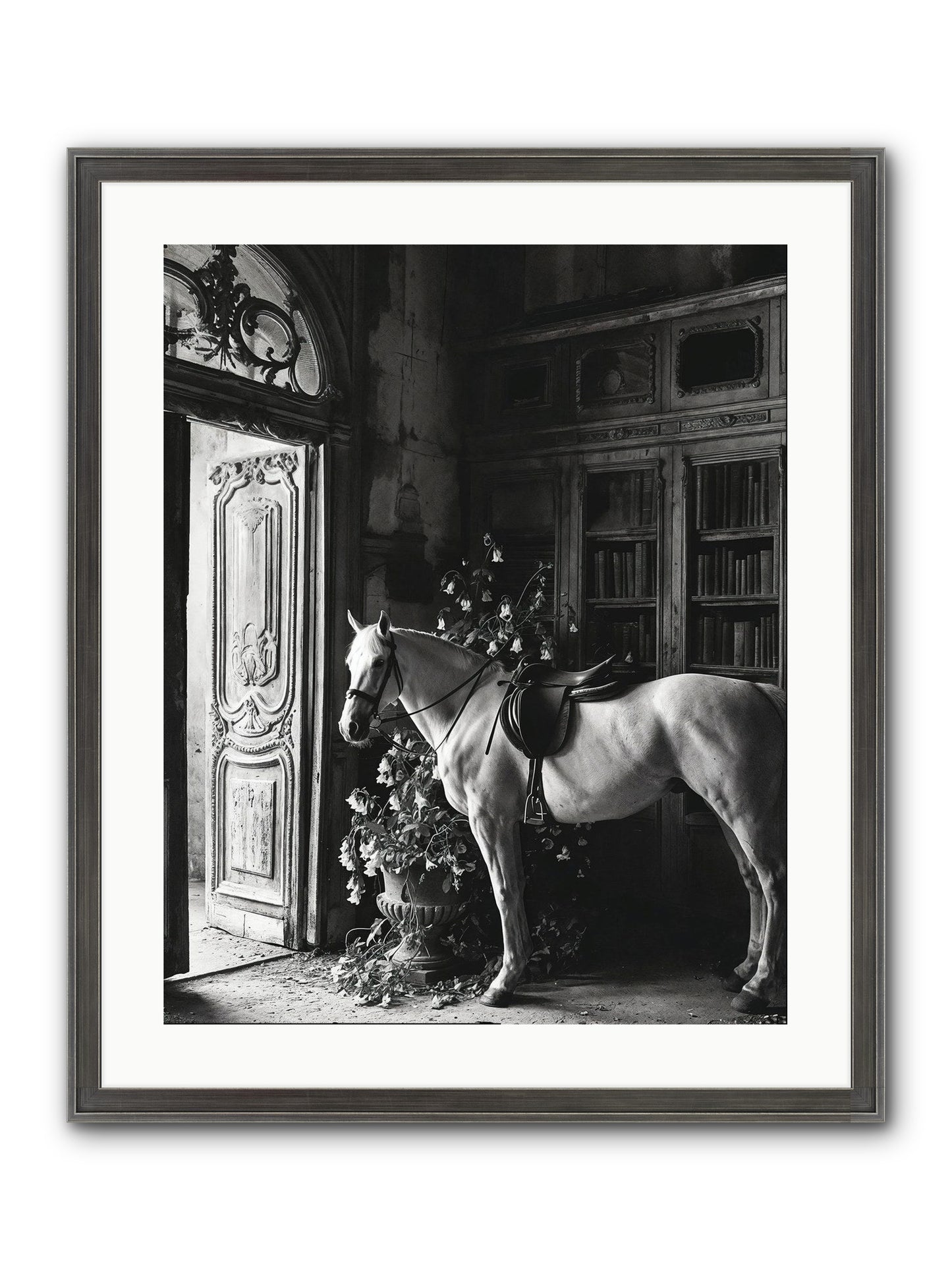 Seldomly Silent Framed Print - Slimwoods Black/Silver 20x25